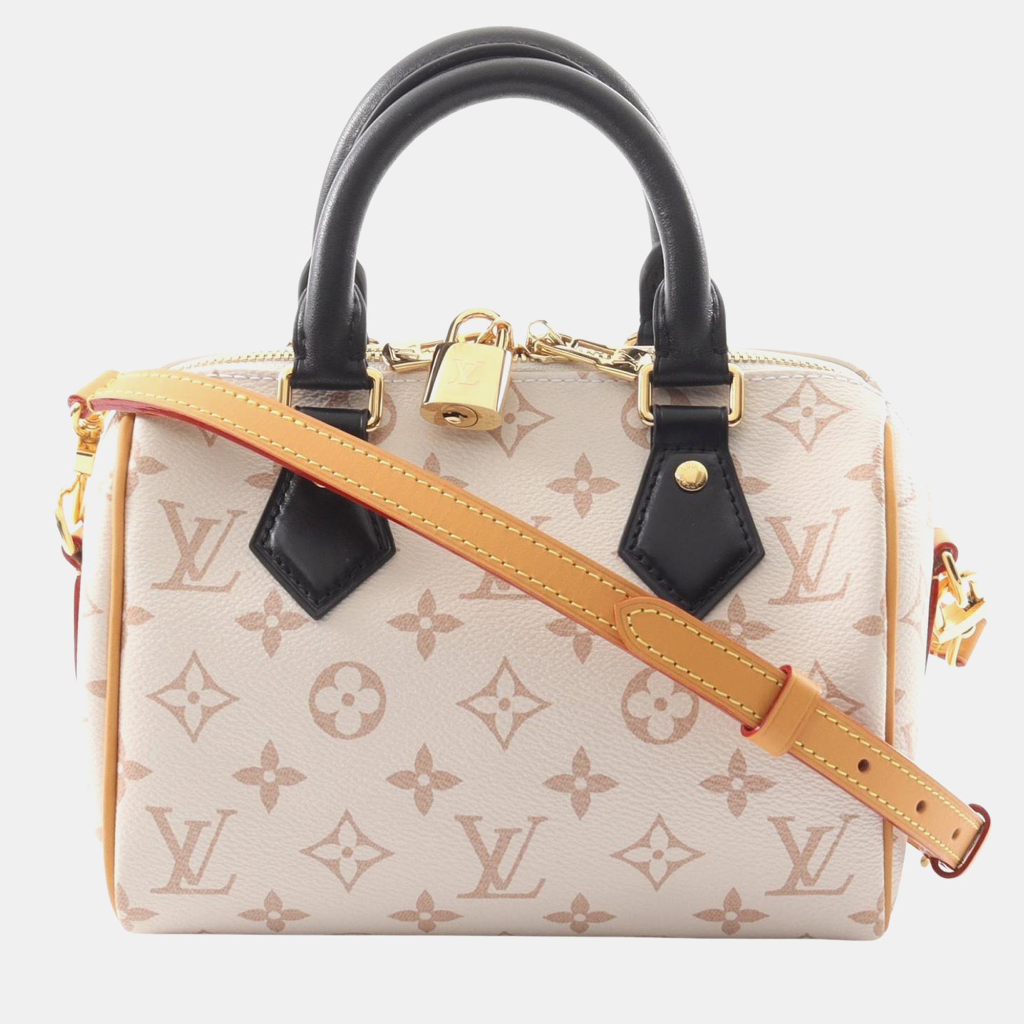 

Louis Vuitton Speedy Bandoulier 20 2Way Handbag Monogram Dune Beige
