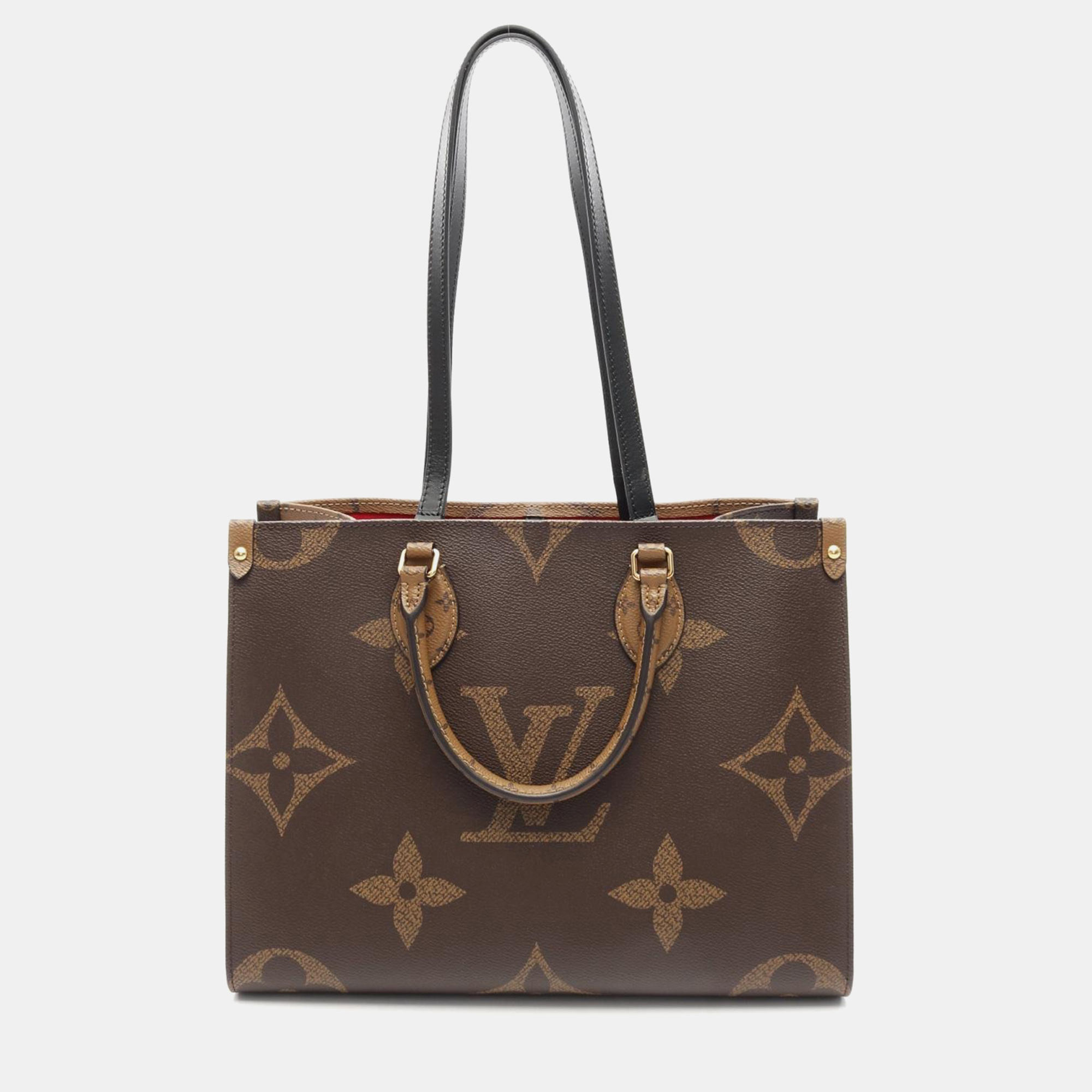 

Louis Vuitton On The Go Mm Tote Bag Monogram Giant Brown Beige