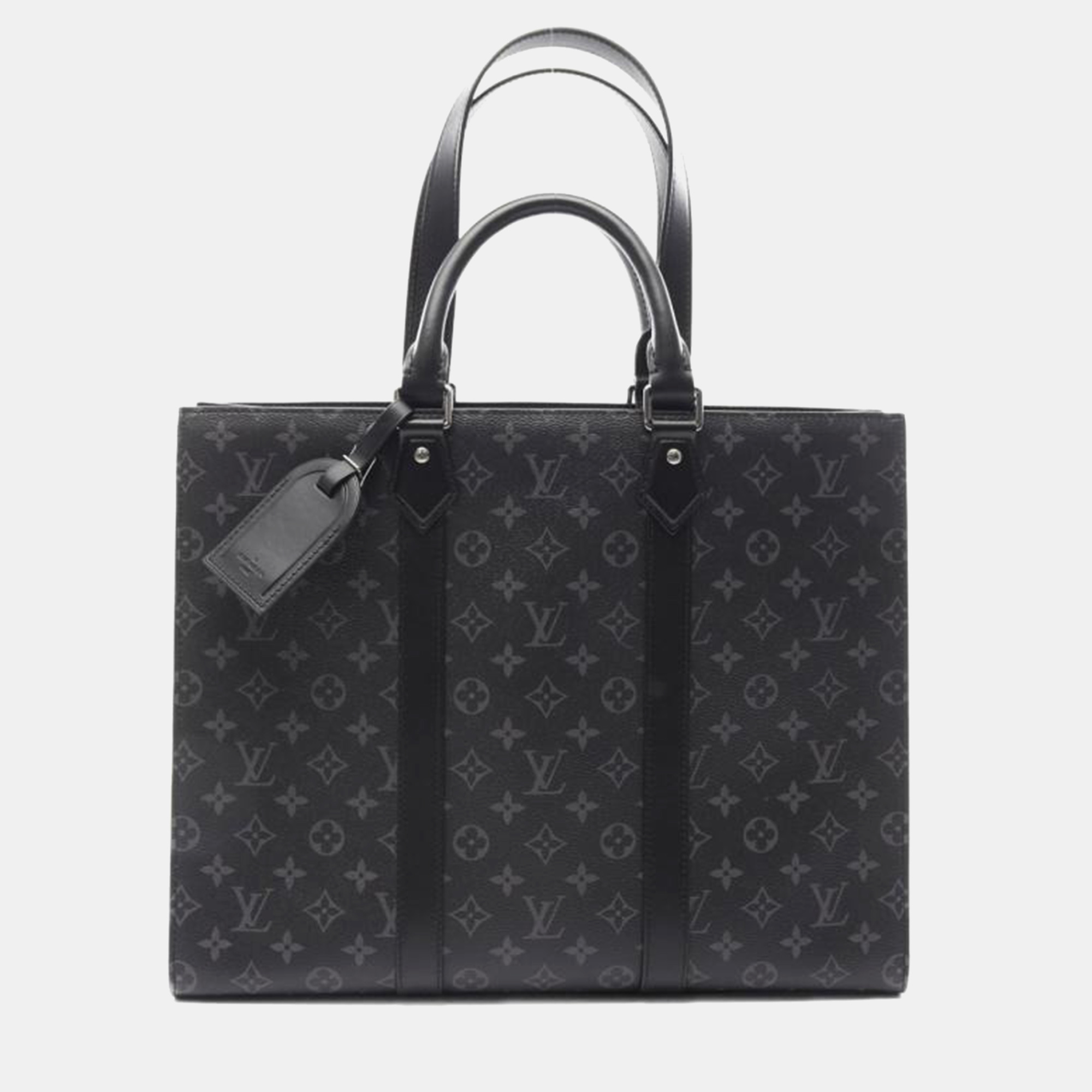 

Louis Vuitton Sac Plat 24H Black Monogram Eclipse Canvas Tote Bag