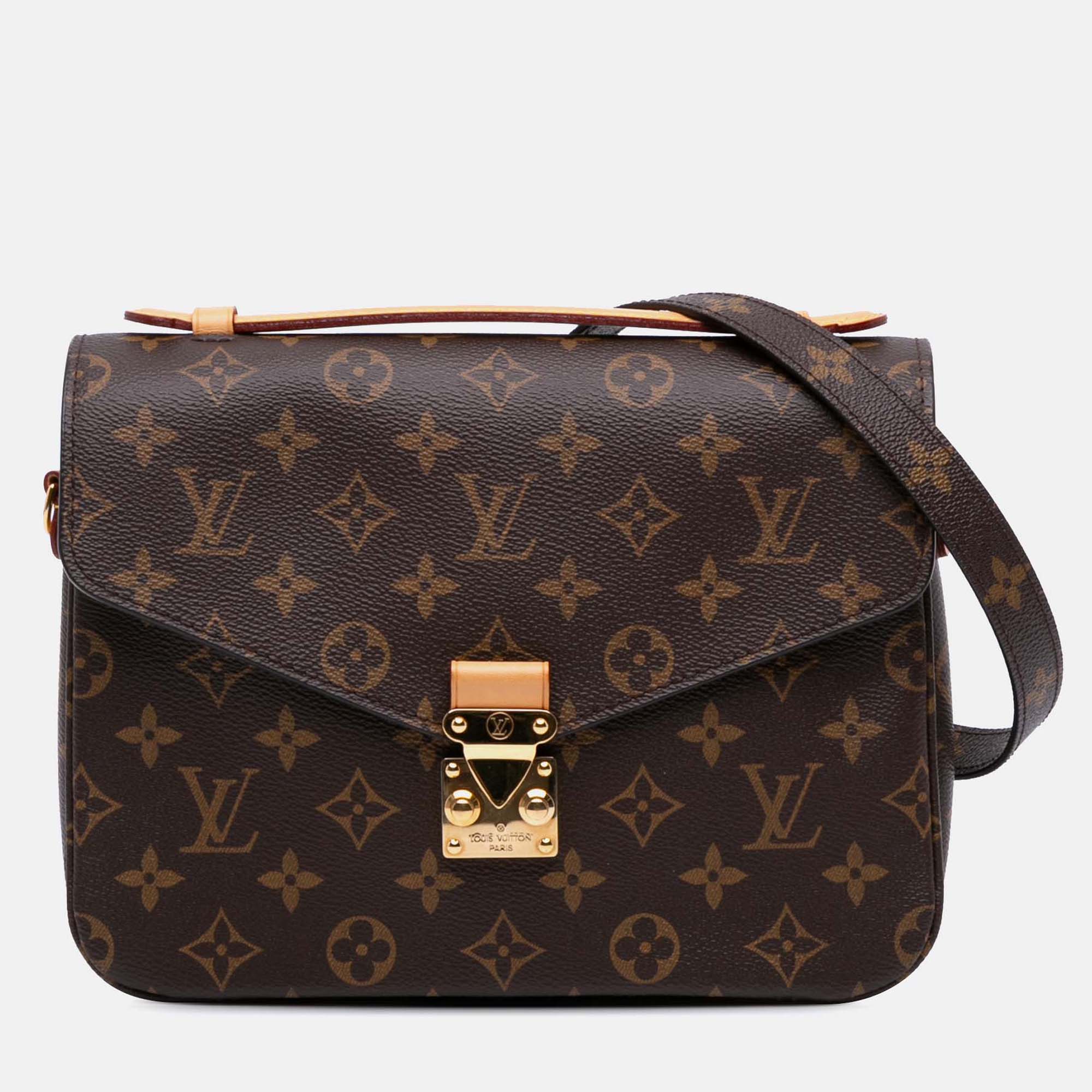 

Louis Vuitton Brown Monogram Pochette Metis