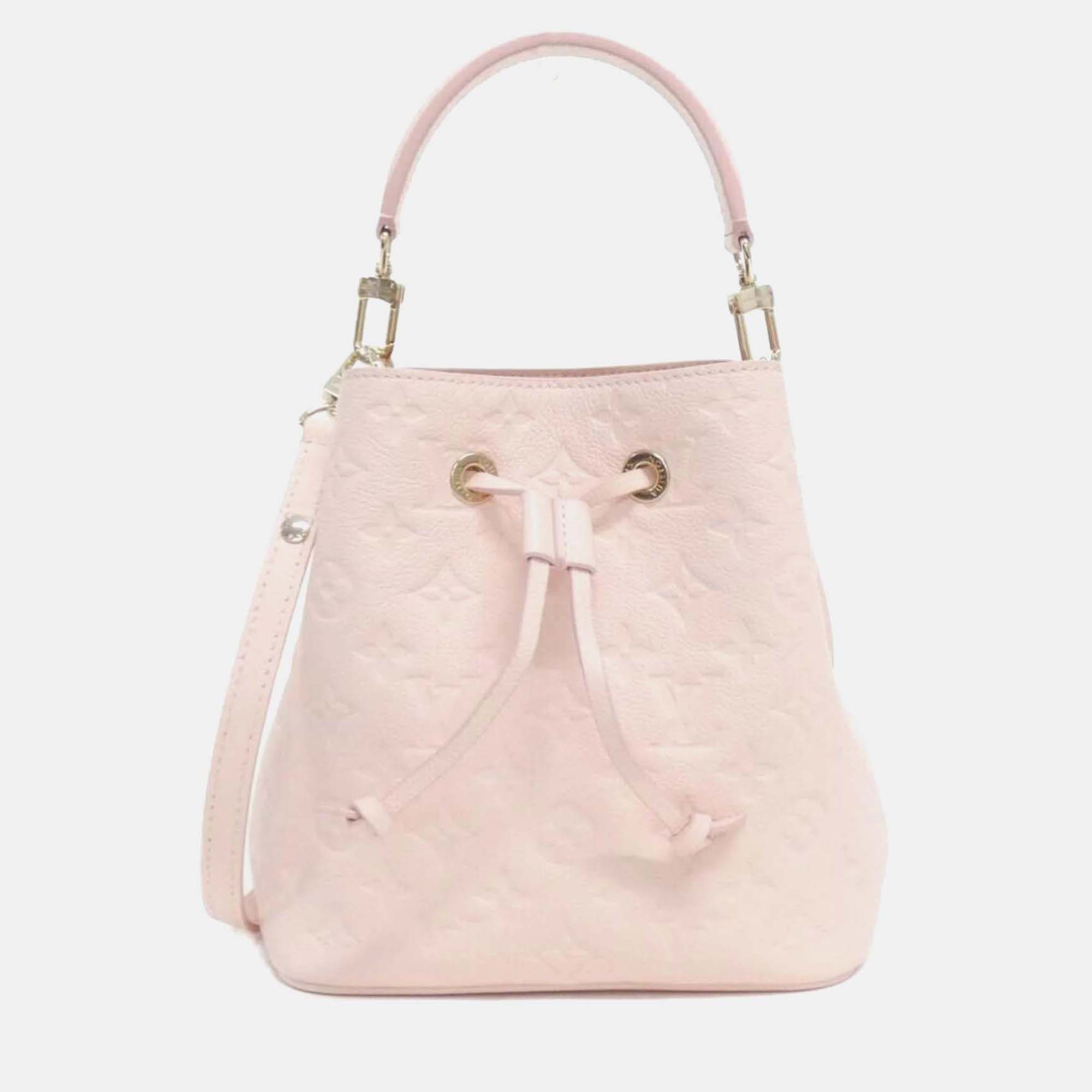 

Louis Vuitton Monogram Empreinte Neo Noe Bb Shoulder Bag, Pink