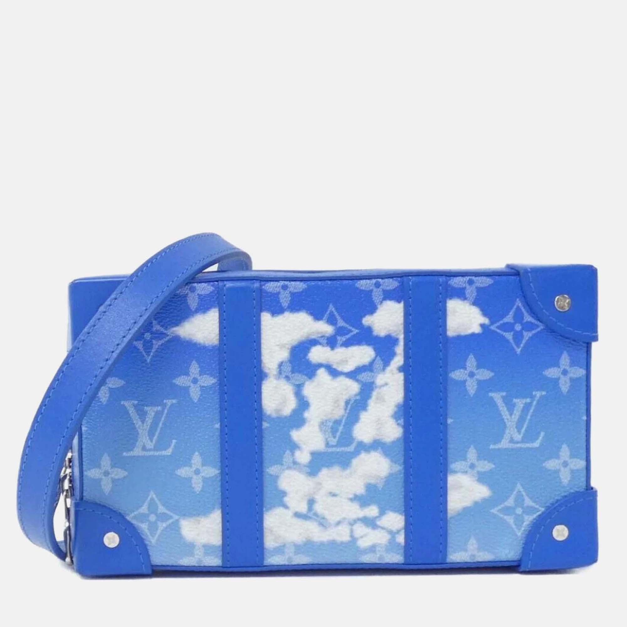 

Louis Vuitton Monogram Lv Clouds Soft Trunk Wallet Shoulder Bag, Blue