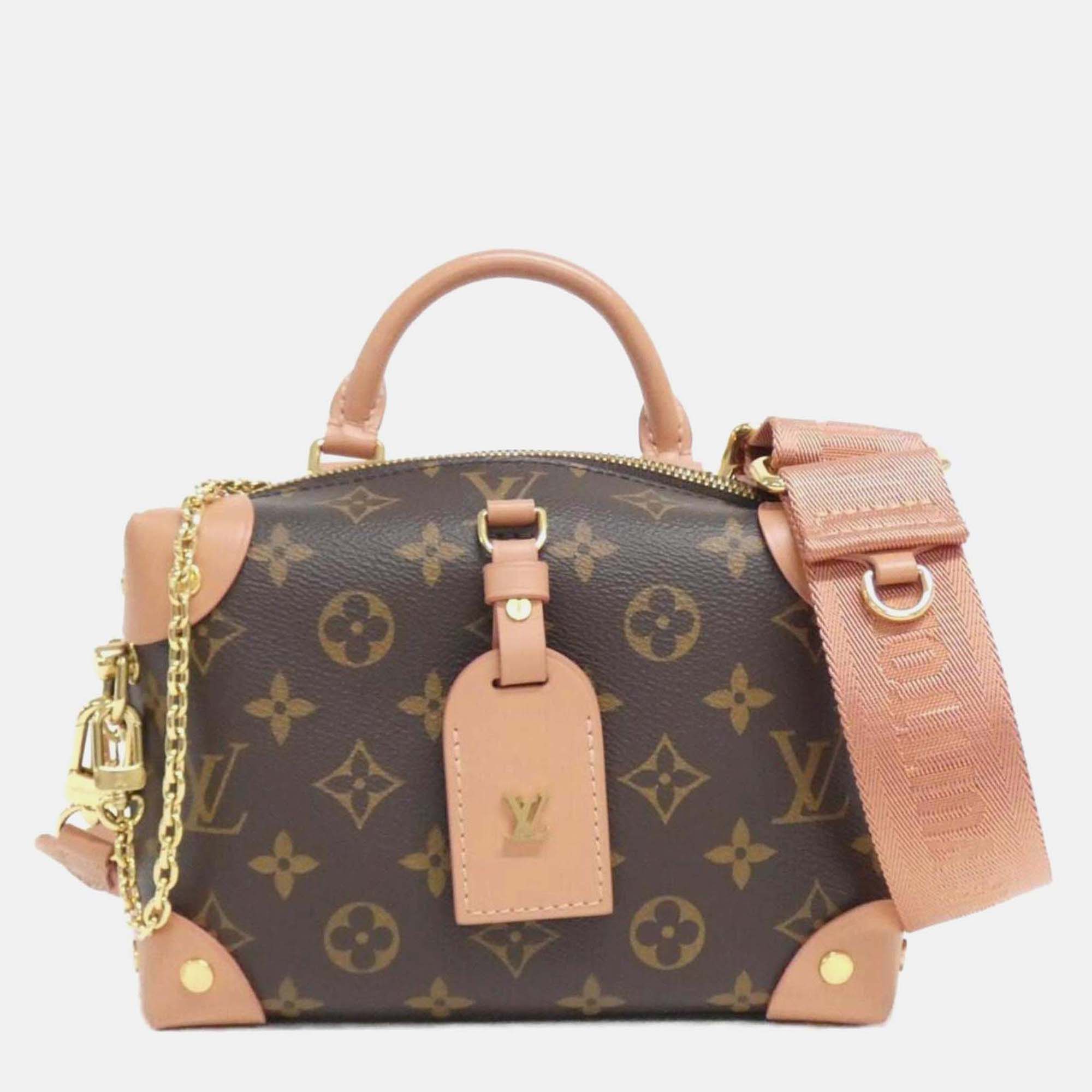 

Louis Vuitton Monogram Petite Malle Souple Handbag, Brown