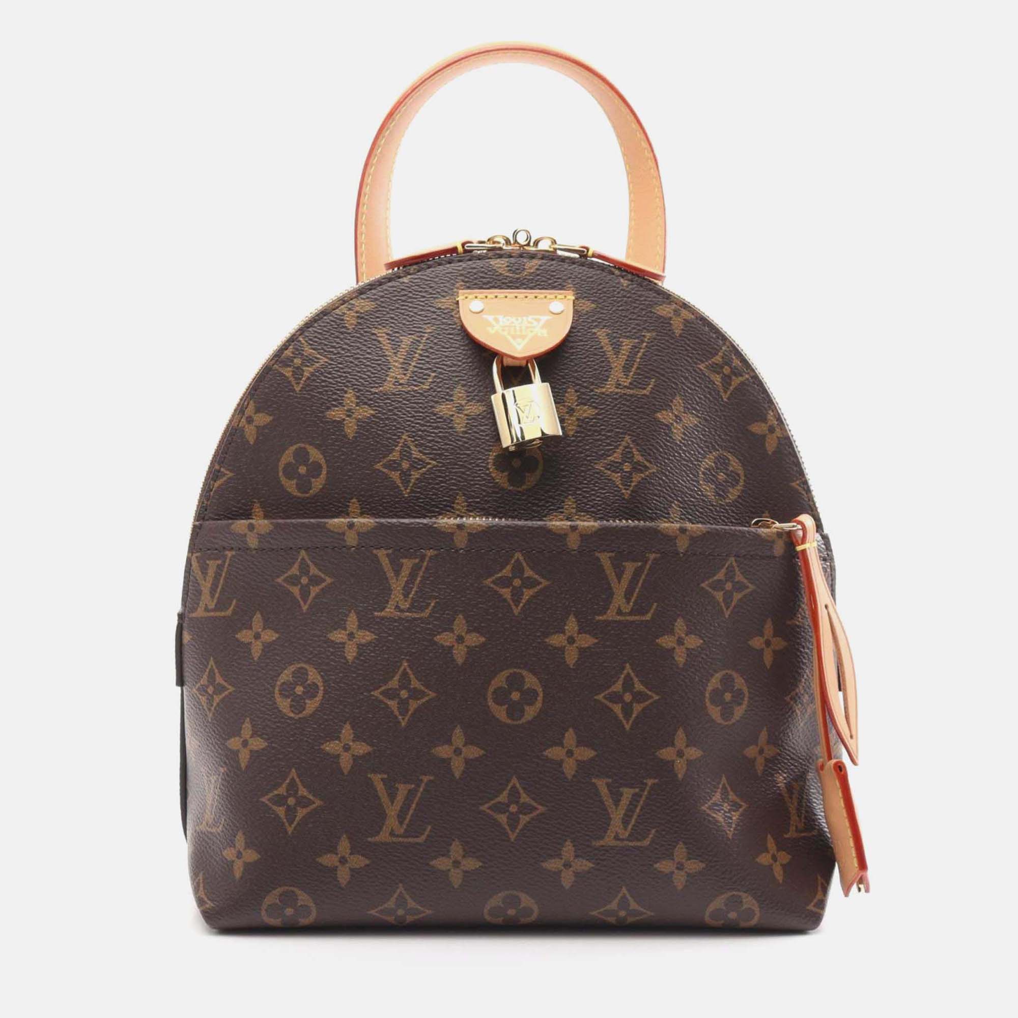 

Louis Vuitton Moon Backpack Monogram Rucksack Bag Coated Canvas Leather Brown