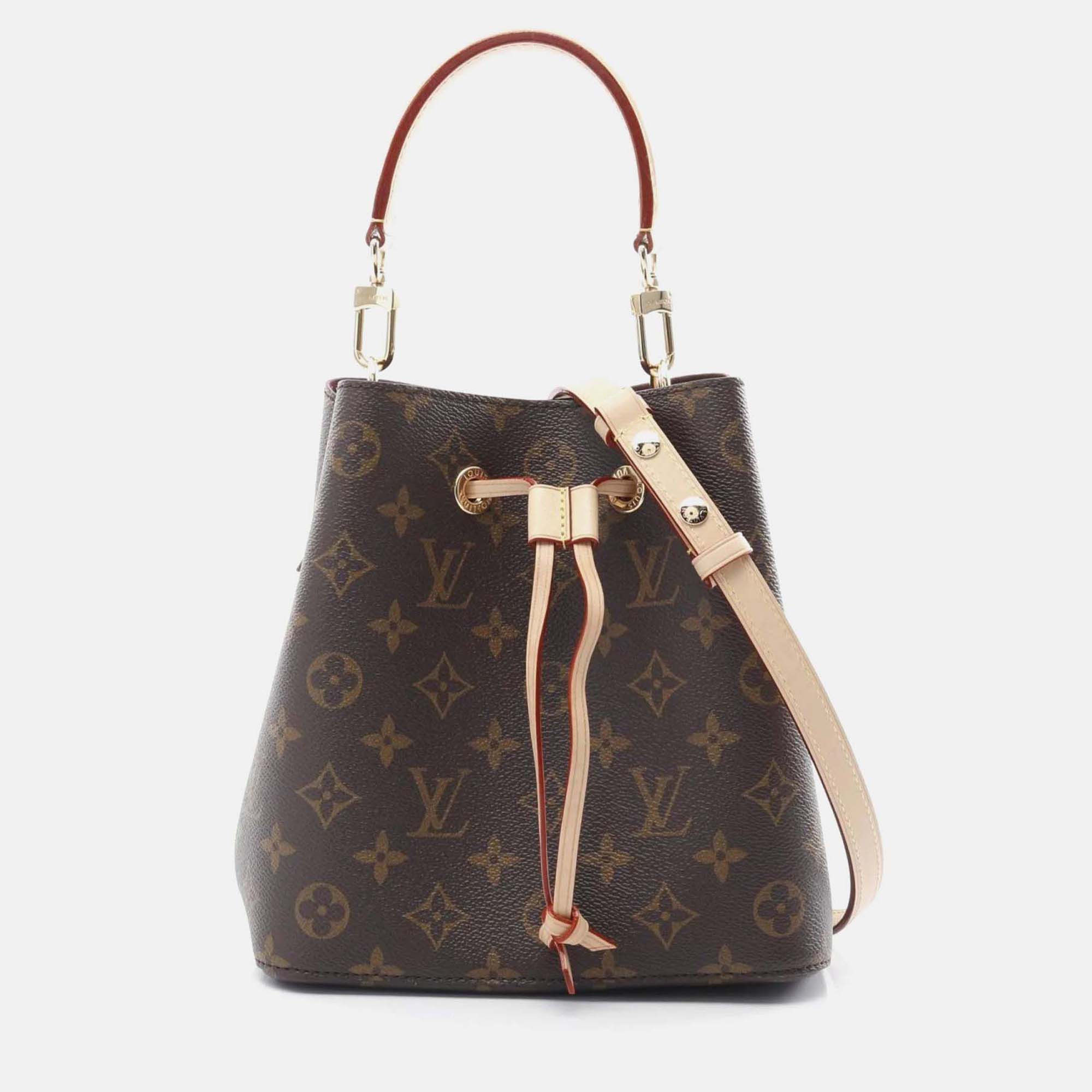 

Louis Vuitton Neonoe Bb Handbag Coated Canvas Leather Monogram Brown