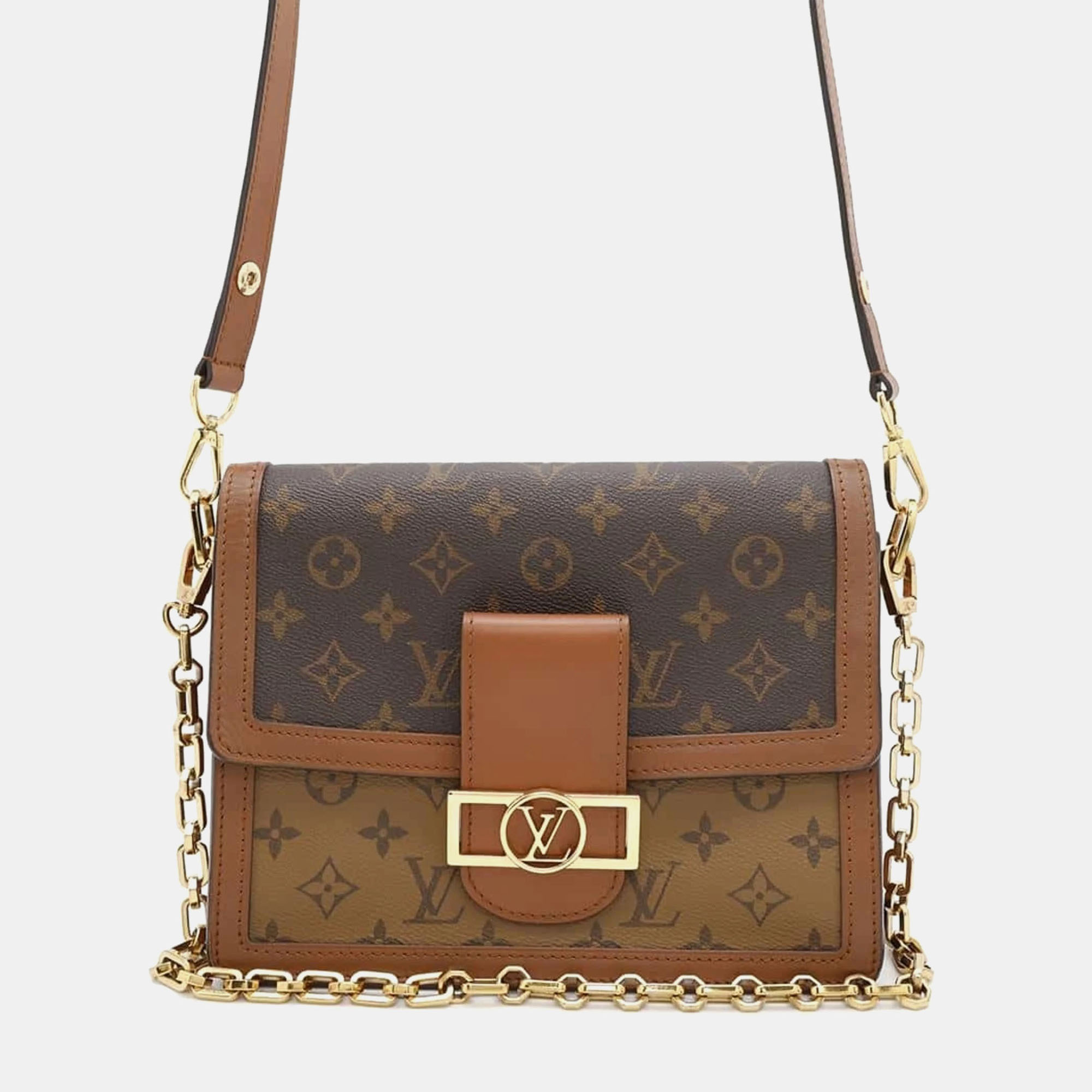 

Louis Vuitton Shoulder Bag Monogram Reverse Dauphine Mm Black