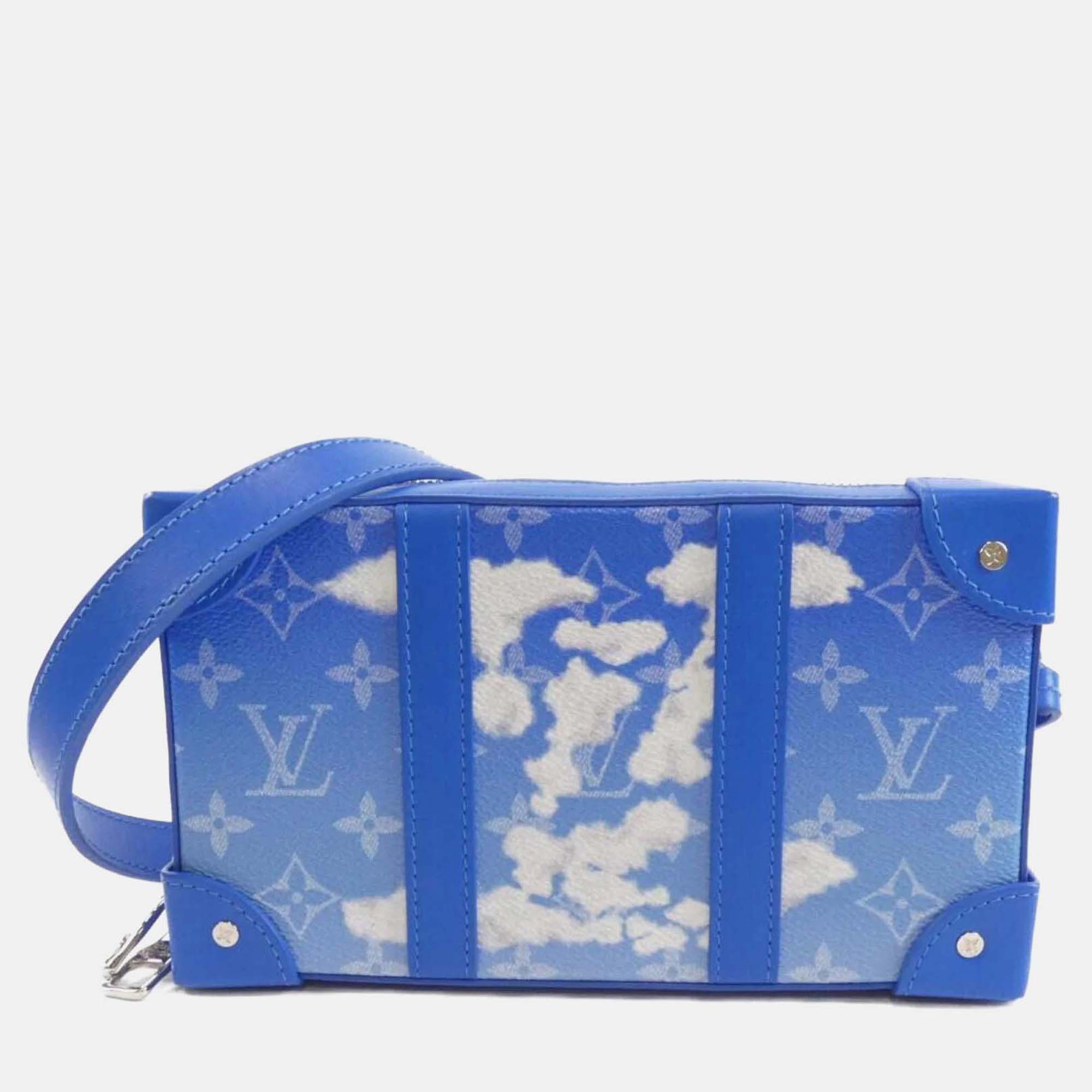 

Louis Vuitton Monogram Lv Clouds Soft Trunk Wallet Shoulder Bag, Blue