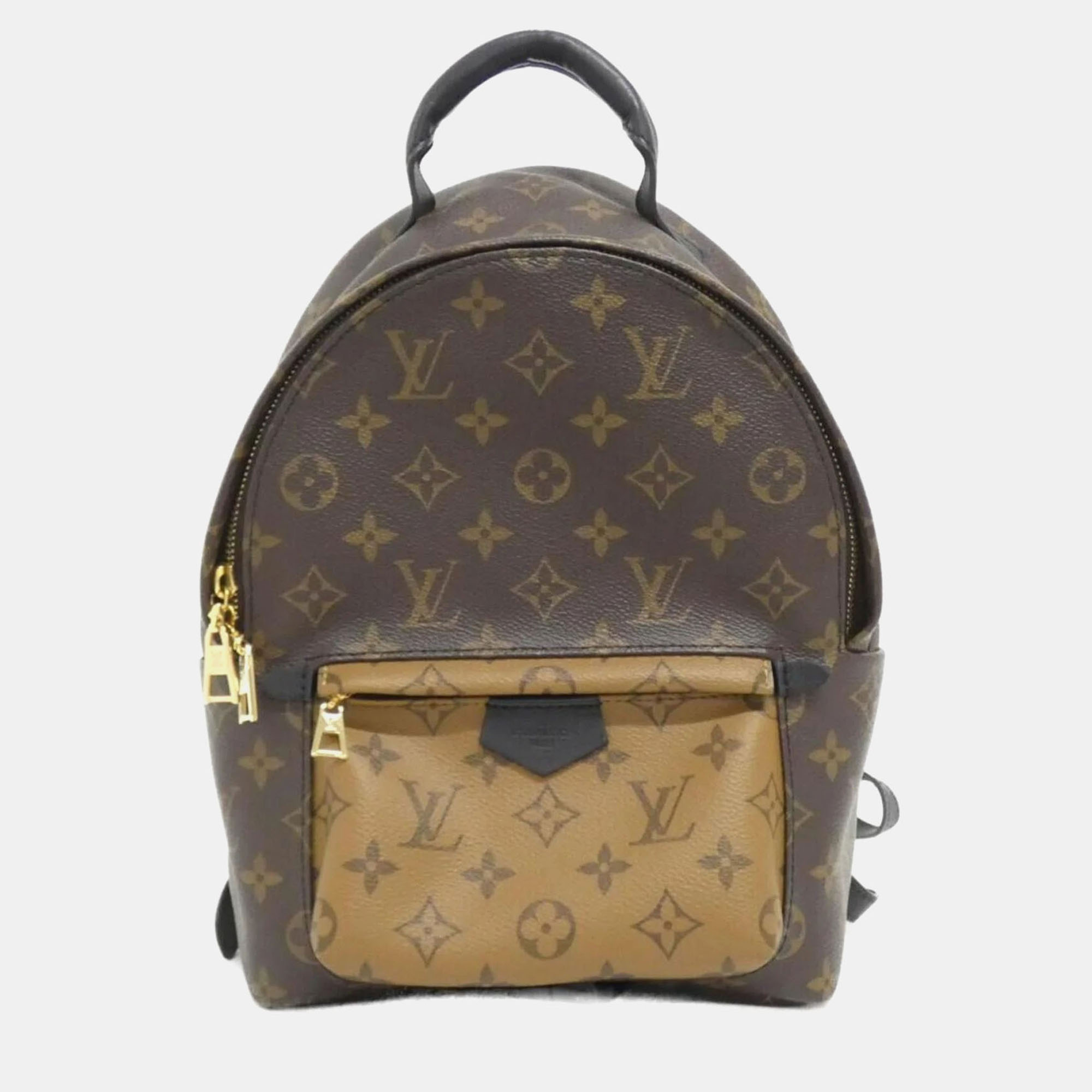 

Louis Vuitton Monogram Reverse Palm Springs Backpack, Brown