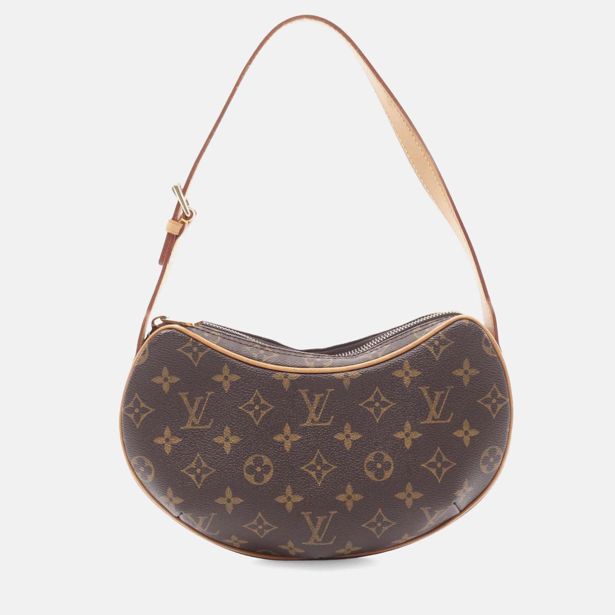 

Louis Vuitton Brown Monogram Croissant PM