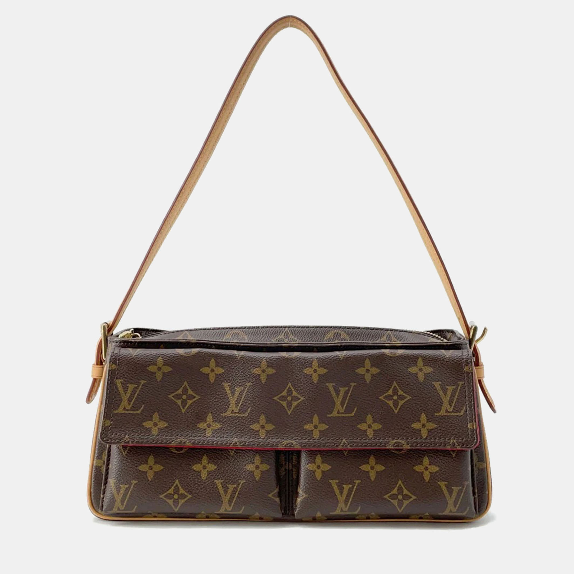 

Louis Vuitton Viva Cite Red Monogram Size Mm, Brown