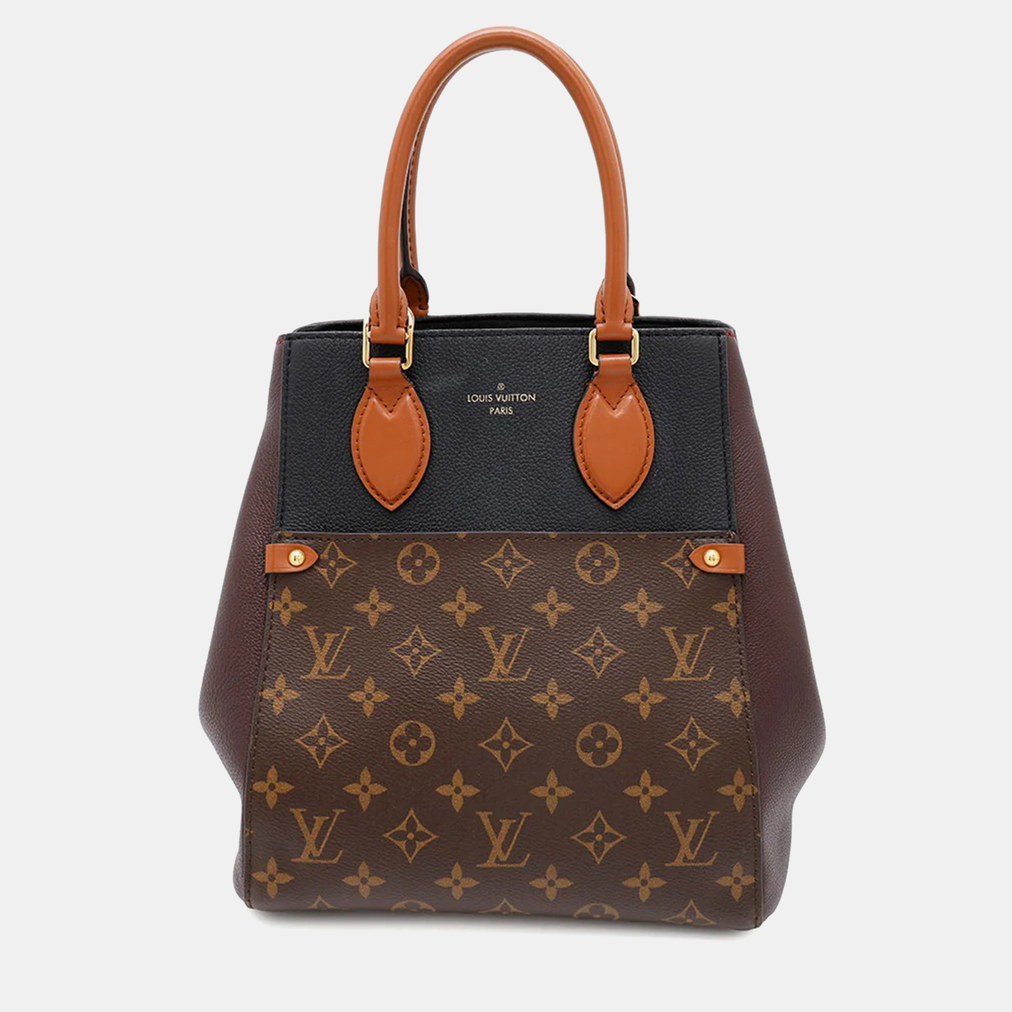 

Louis Vuitton Fold Tote Wine/Noir Monogram Calf Leather Size Mm, Black