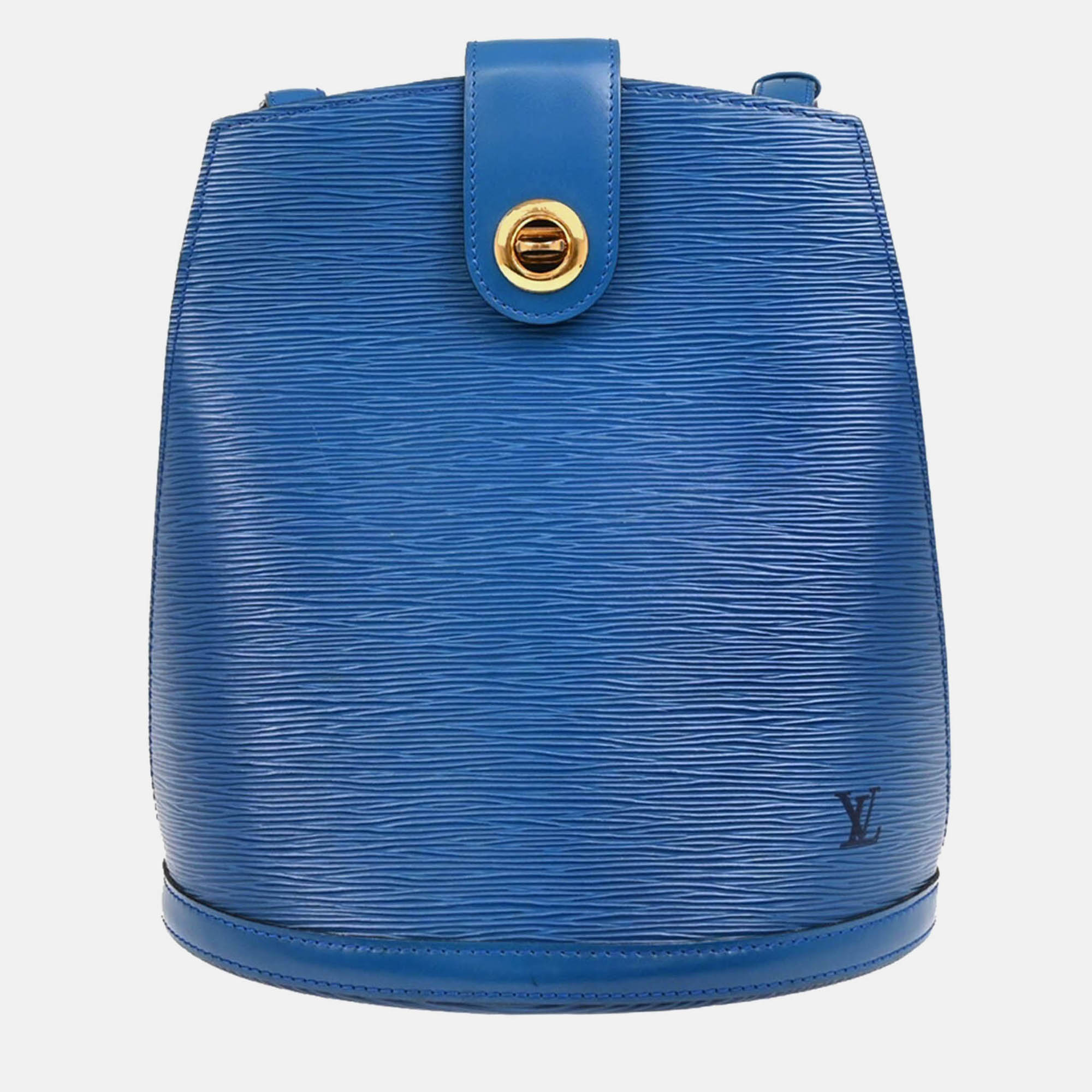 

Louis Vuitton Blue Epi Cluny Shoulder Bag