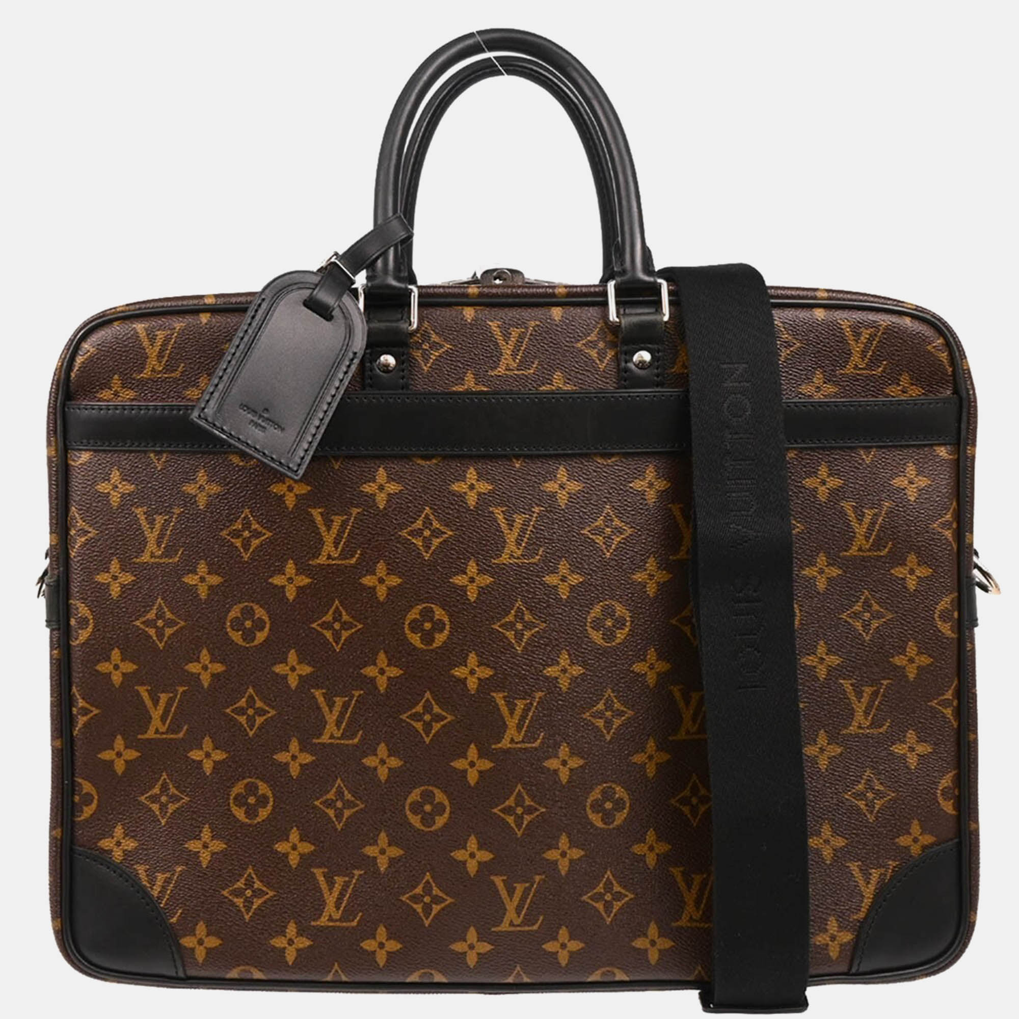 

Louis Vuitton Macassar Porte Document Voyage, Brown