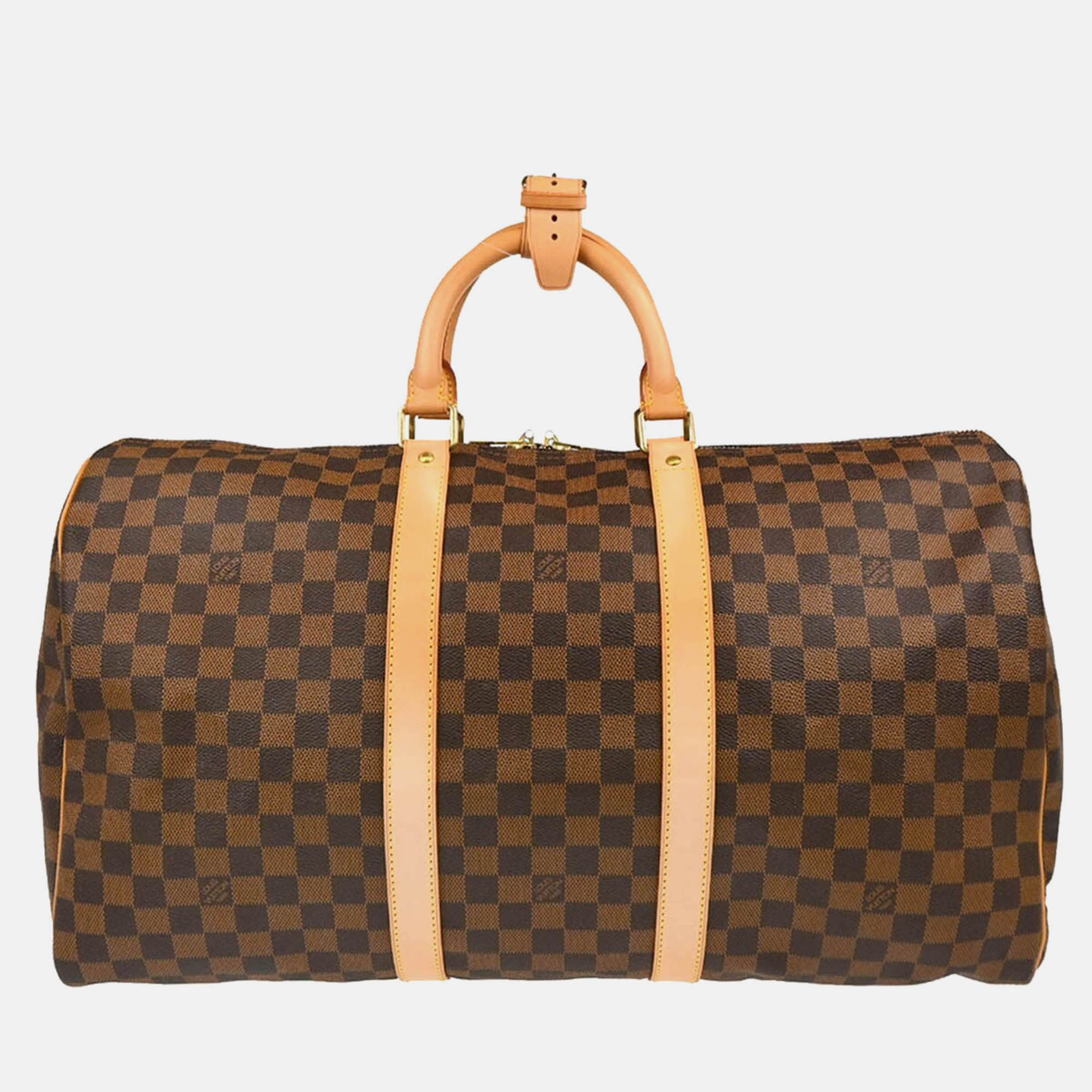 

Louis Vuitton Damier Keepall 50 Travel Duffle Handbag, Brown