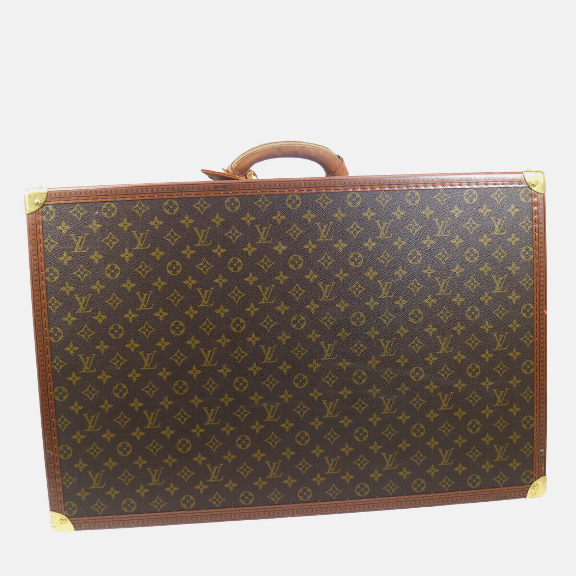 

Louis Vuitton Monogram Alzer 70 Trunk Luggage Suitcase, Brown