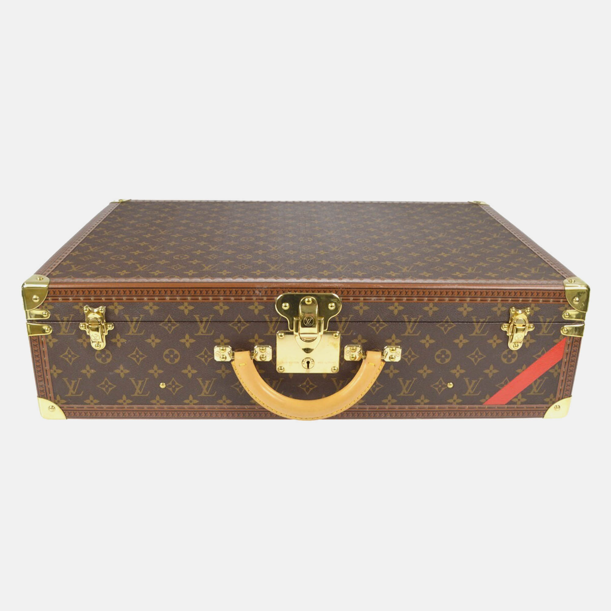 

Louis Vuitton Monogram Bisten 65 Trunk Luggage Suitcase, Brown