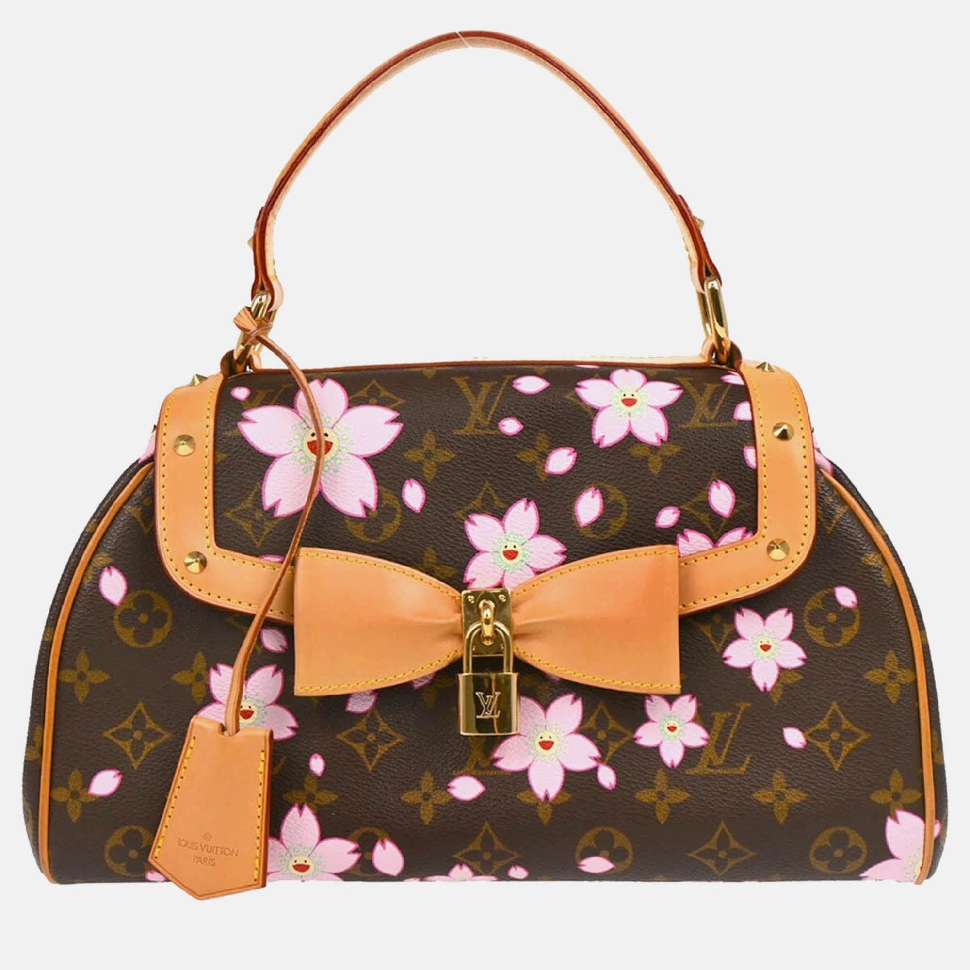 

Louis Vuitton Monogram Cherry Blossom Sac Retro PM Handbag, Brown