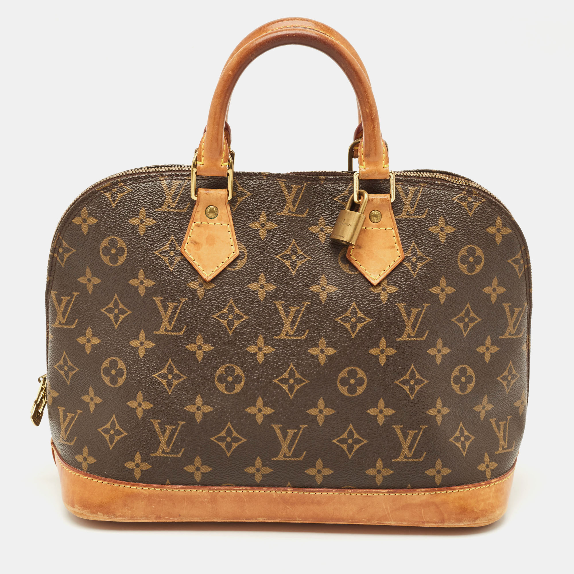 

Louis Vuitton Monogram Canvas Alma PM Bag, Brown