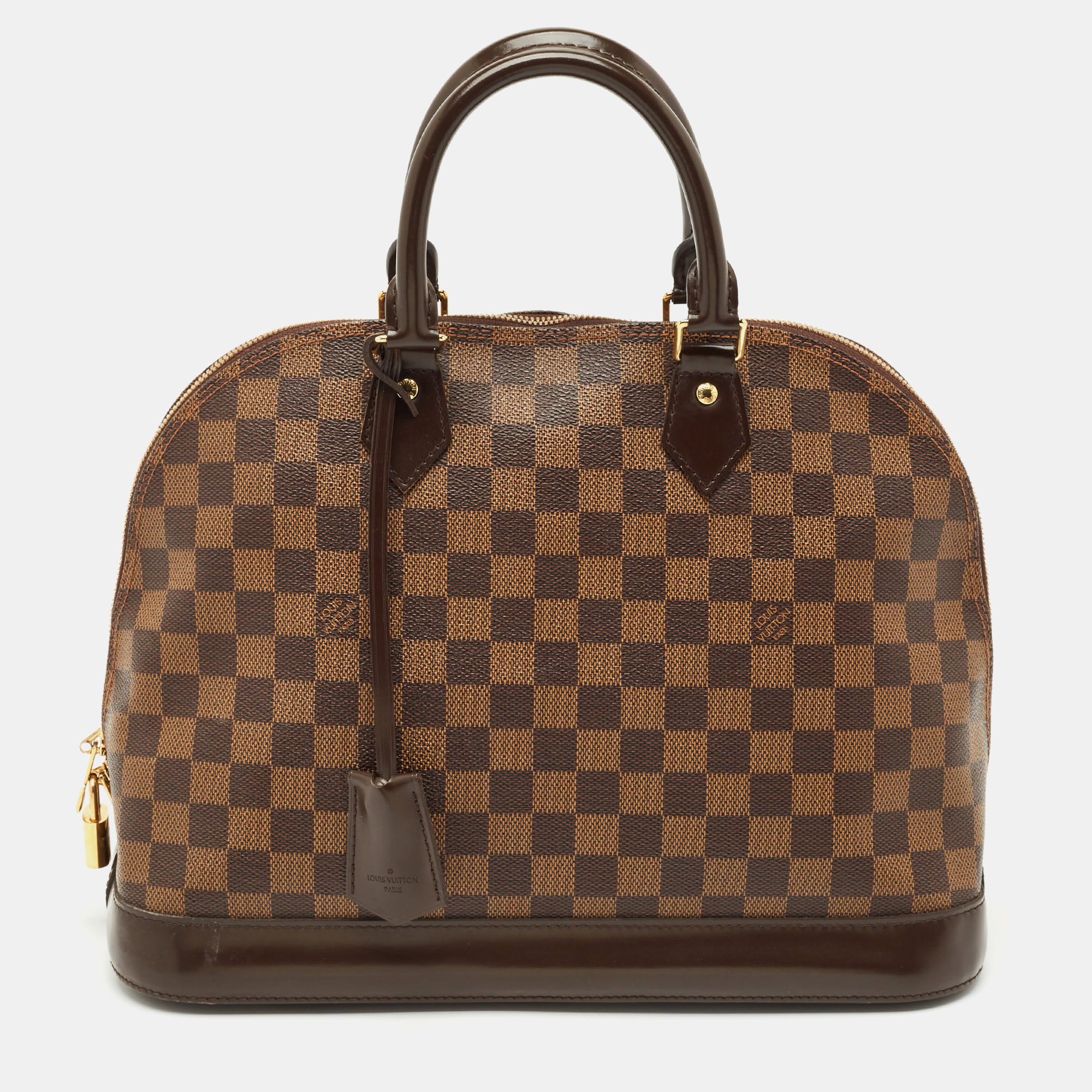 

Louis Vuitton Damier Ebene Canvas Alma MM Bag, Brown