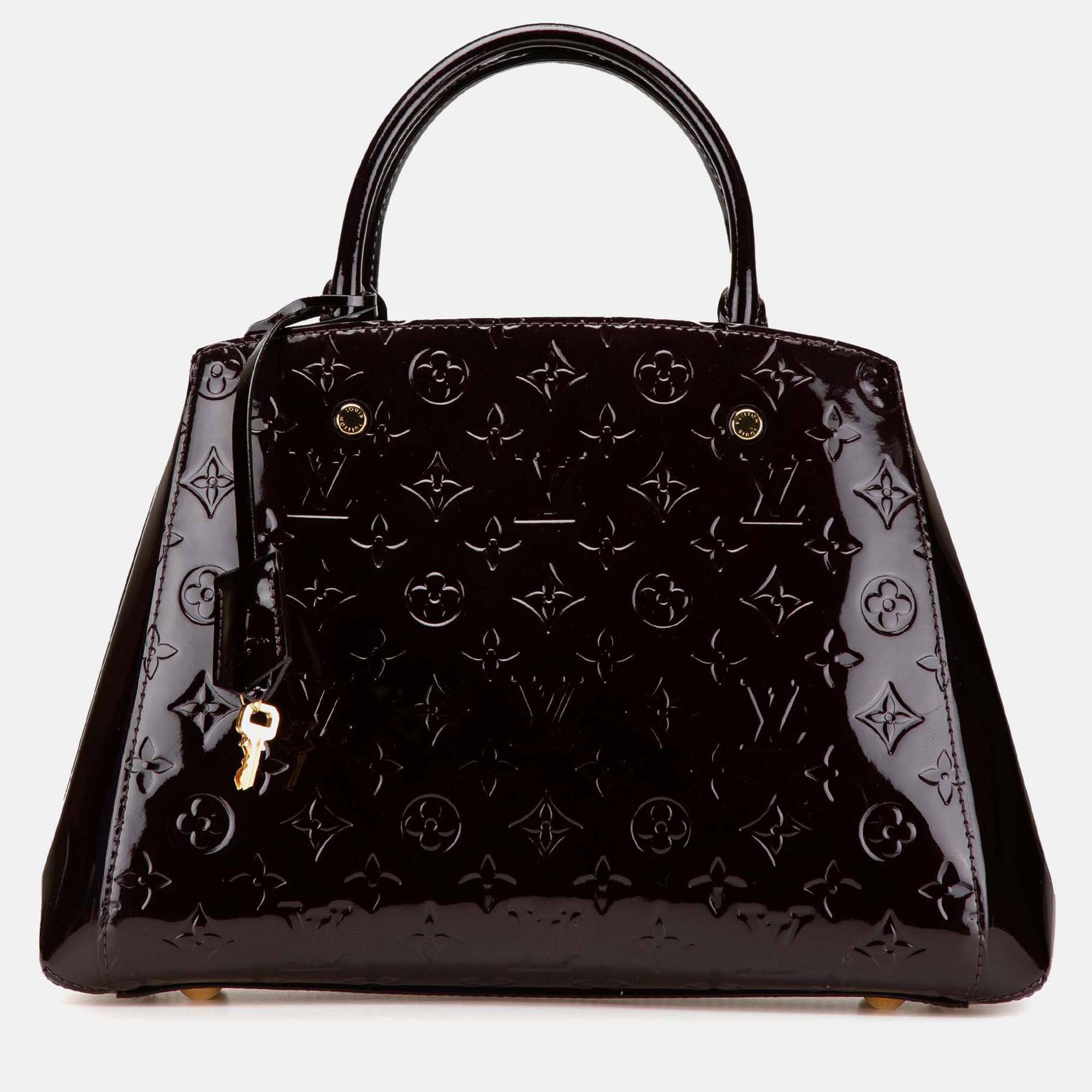 

Louis Vuitton Purple Monogram Vernis Montaigne MM