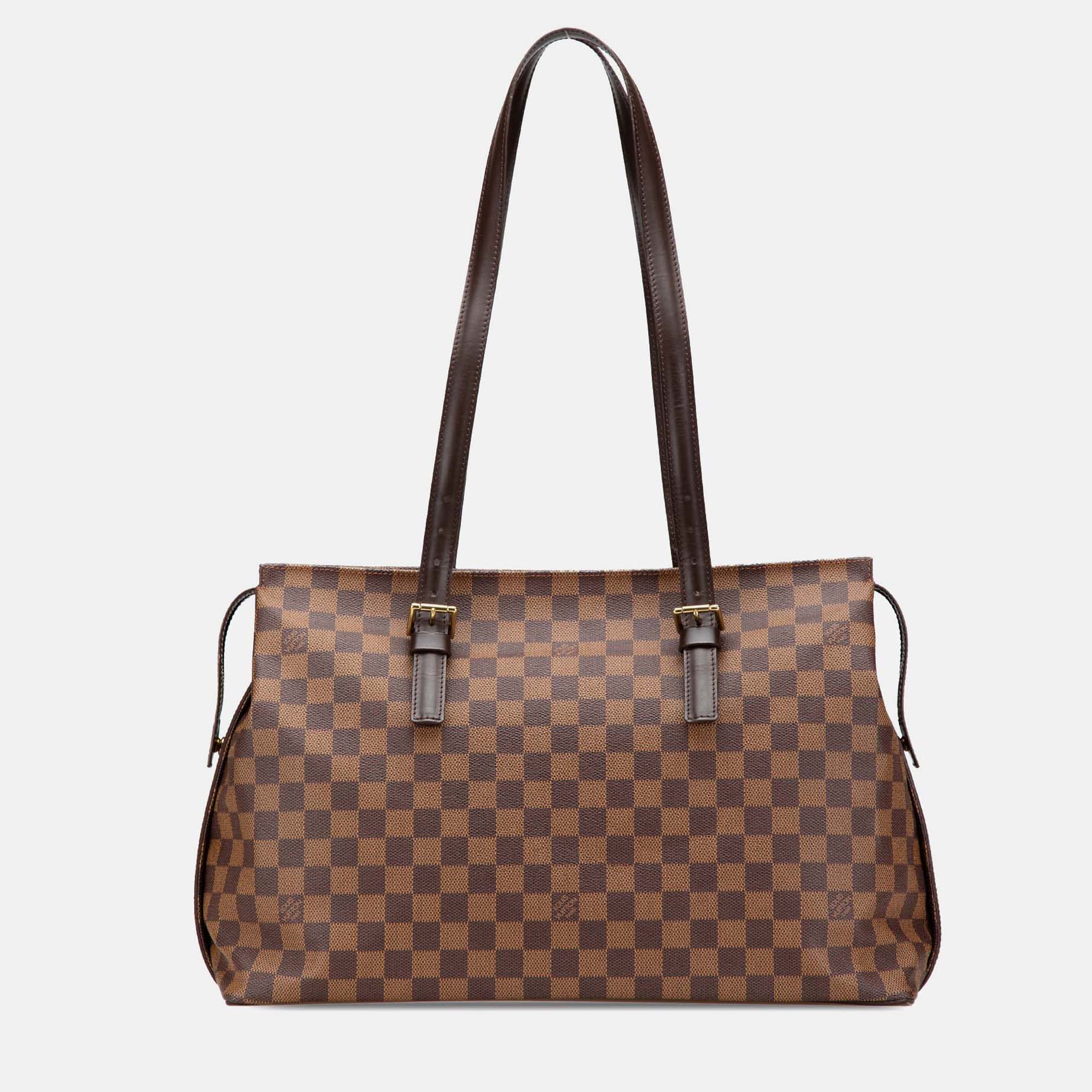 

Louis Vuitton Brown Damier Ebene Chelsea Shoulder Bag