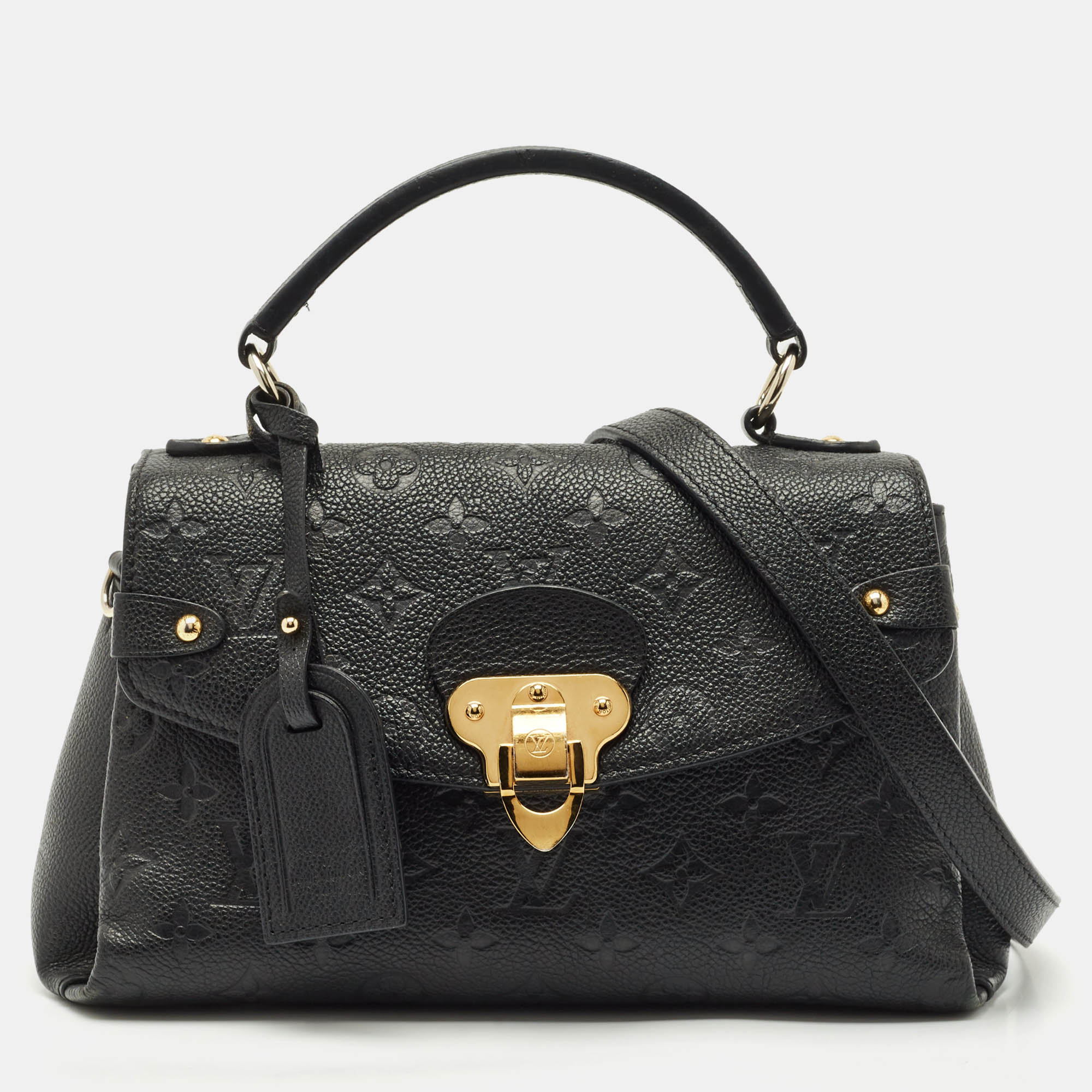 

Louis Vuitton Black Monogram Empreinte Leather Georges BB Bag