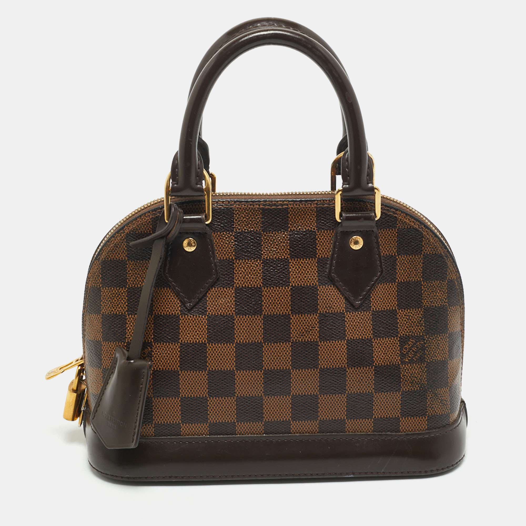 

Louis Vuitton Damier Ebene Canvas Alma BB Bag, Brown