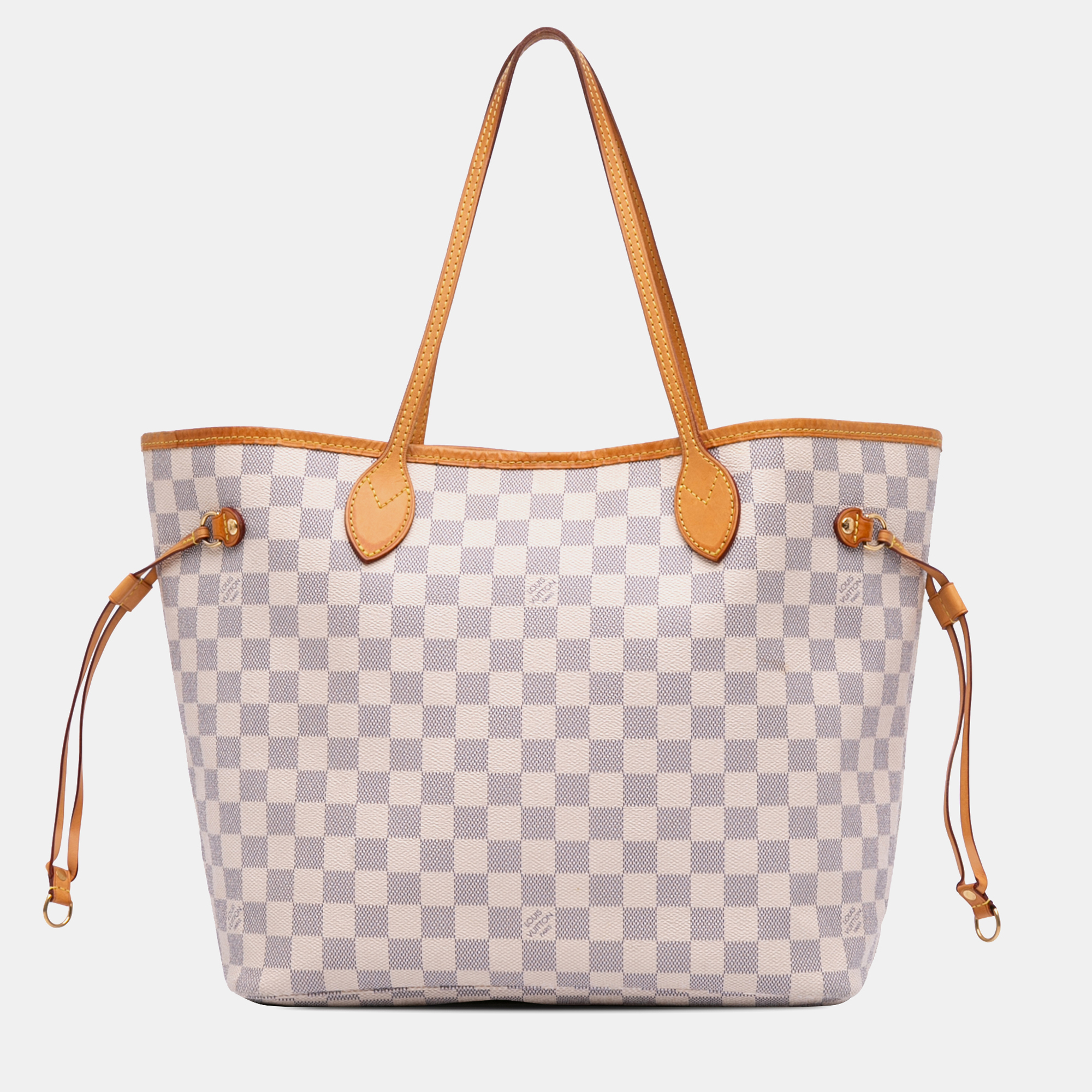 

Louis Vuitton White Damier Azur Neverfull MM