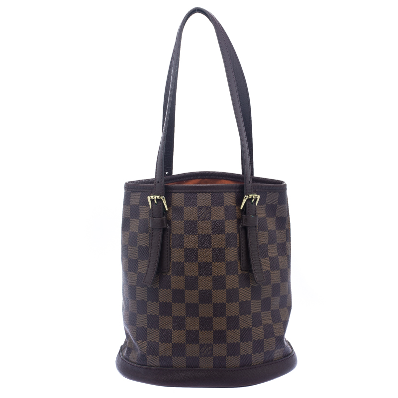 Louis Vuitton Damier Ebene Canvas Petit Bucket Bag Louis Vuitton | TLC