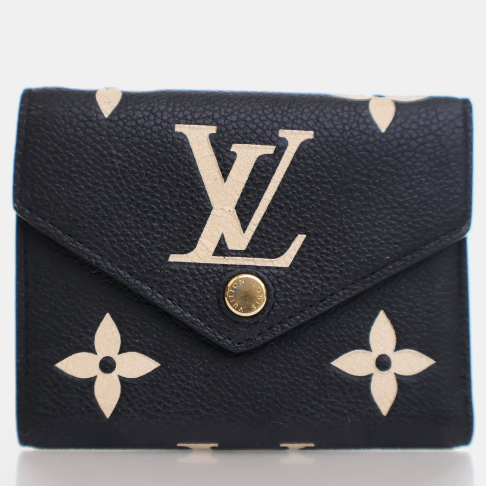 

Louis Vuitton Monogram Empreinte Victorine Wallet, Black