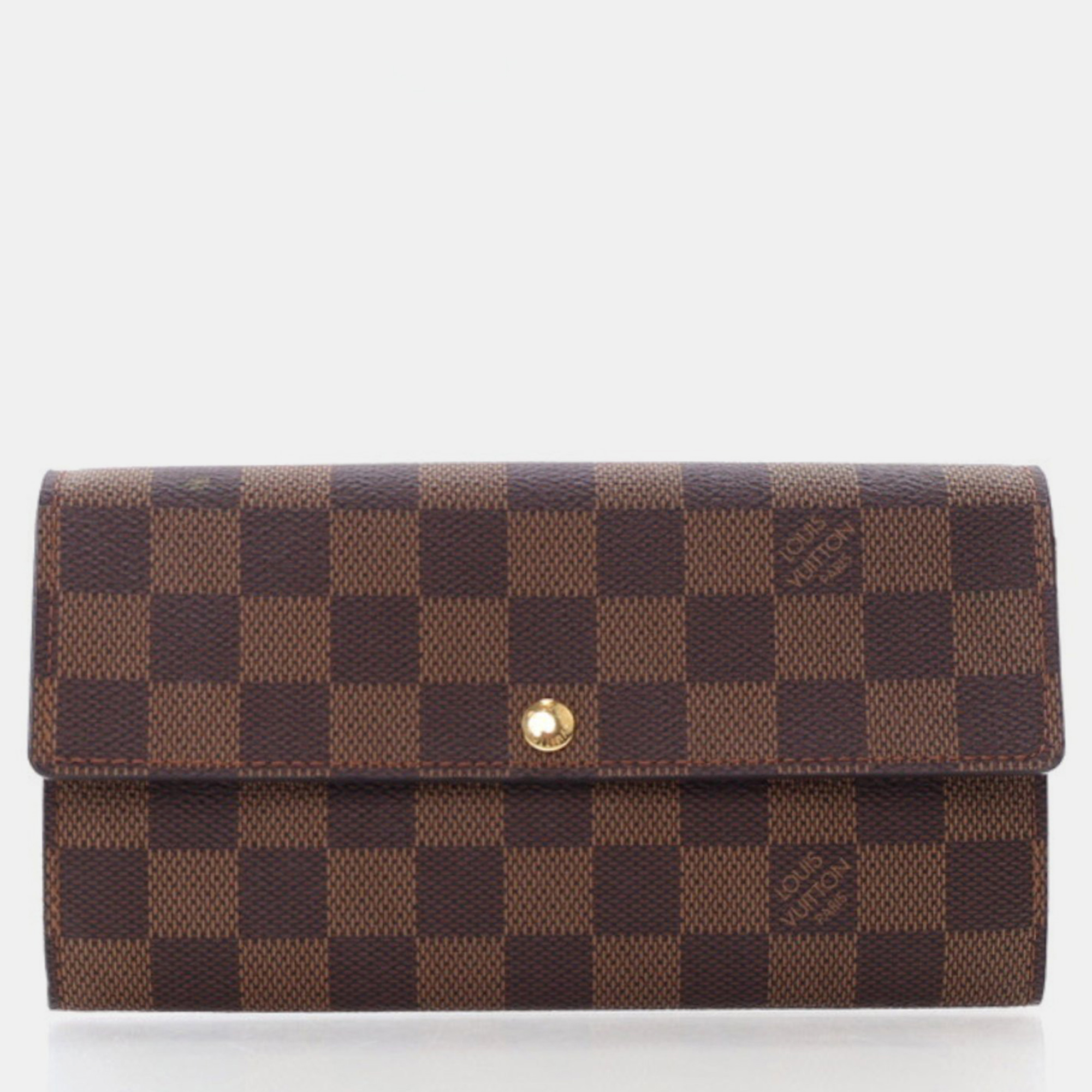 

Louis Vuitton Damier Ebene Sarah Wallet, Brown
