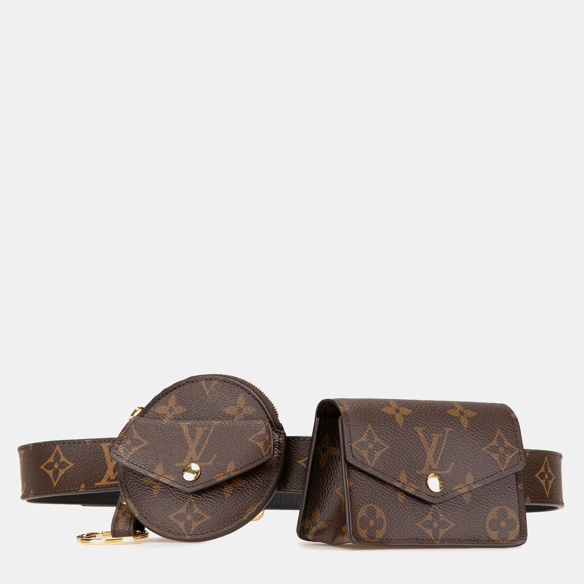 

Monogram Daily Multi Pocket  Belt Bag, Brown
