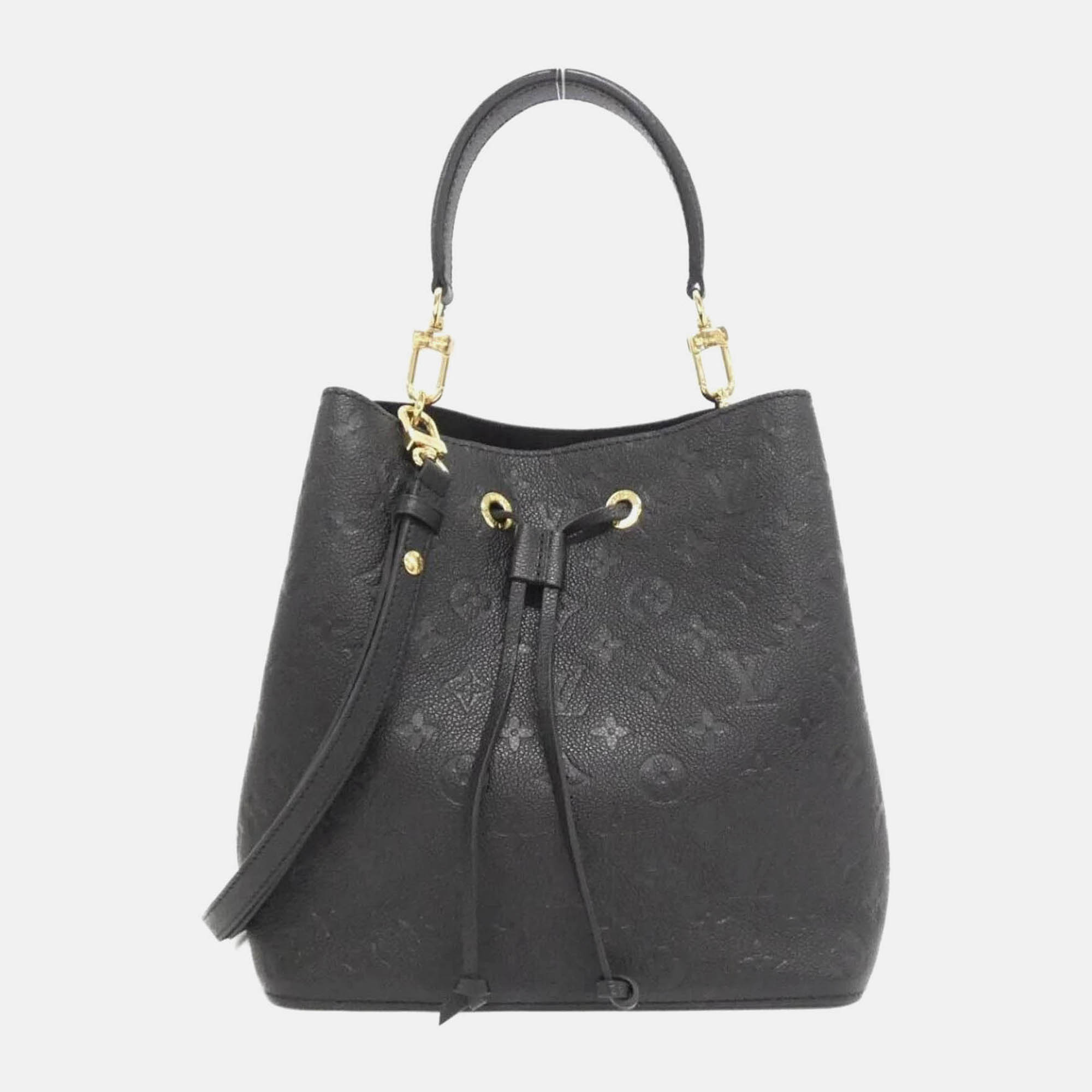 

Louis Vuitton Monogram Empreinte Neo Noe Shoulder Bag, Black