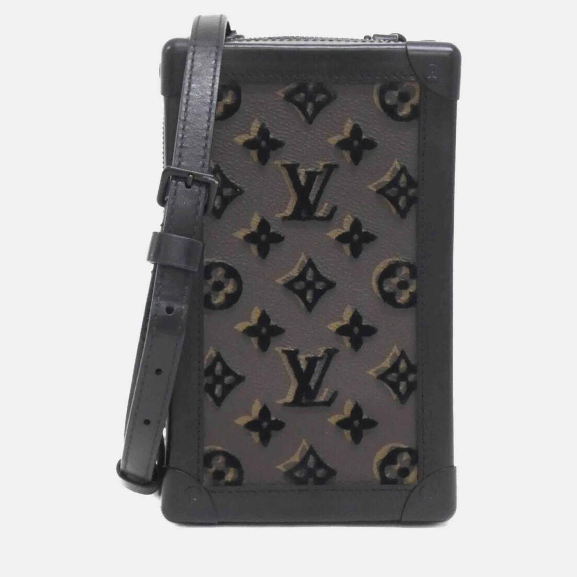 

Louis Vuitton Monogram Tuftage Vertical Soft Trunk Shoulder Bag, Black