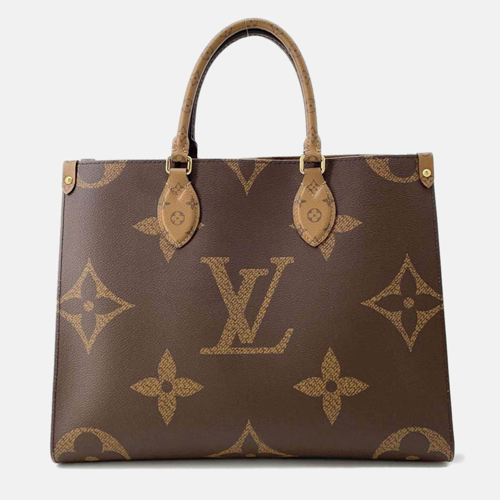 

Louis Vuitton Tote Bag Monogram Reverse Giant On-The-Go Mm, Brown