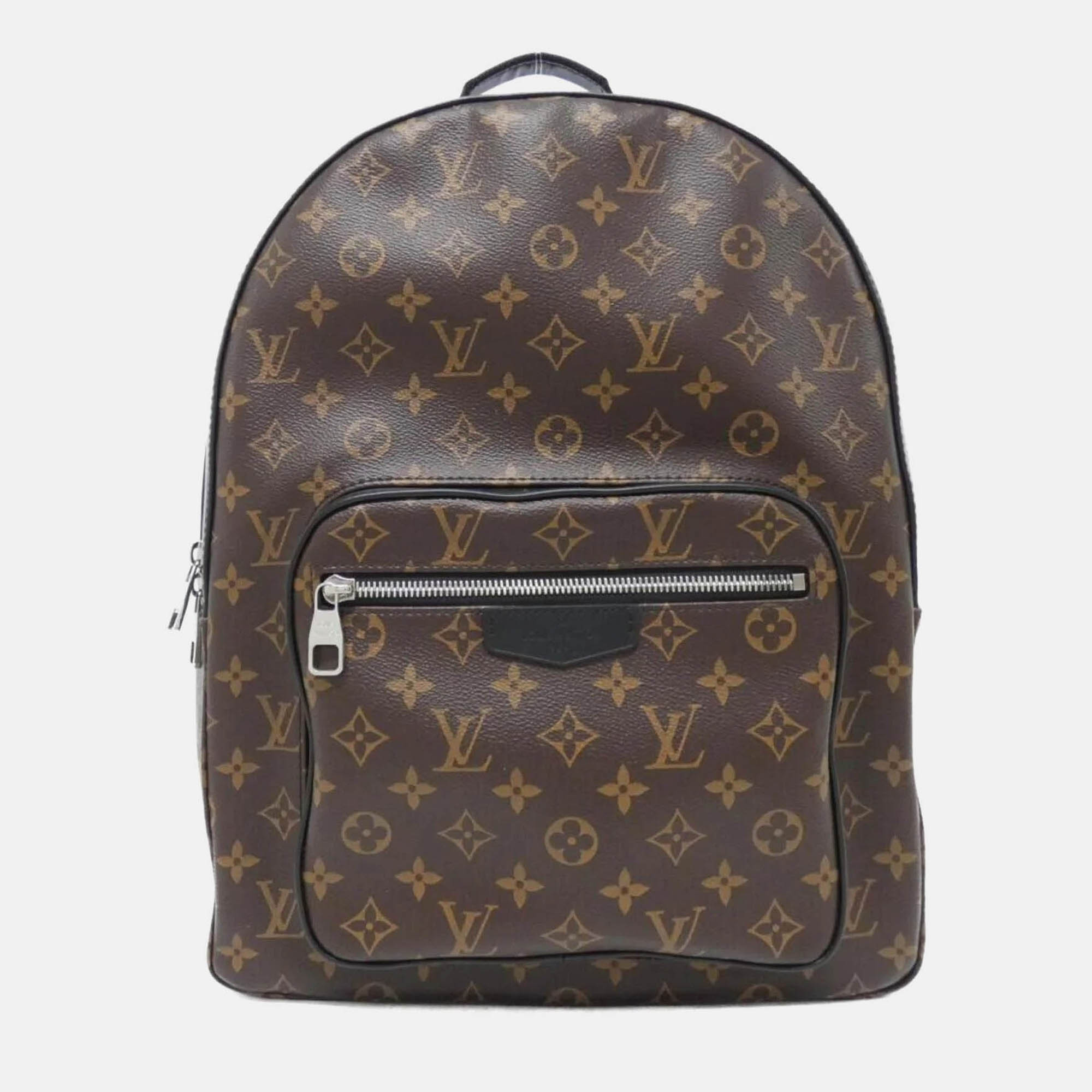 

Louis Vuitton Monogram Macassar Josh Backpack, Brown