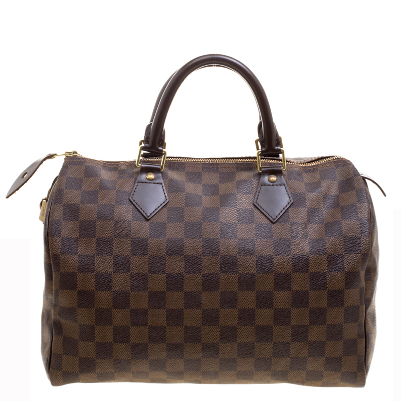 Pre Owned حقيبة لوي فيتون سبيدي 30 كانفاس دامييه أيبين 