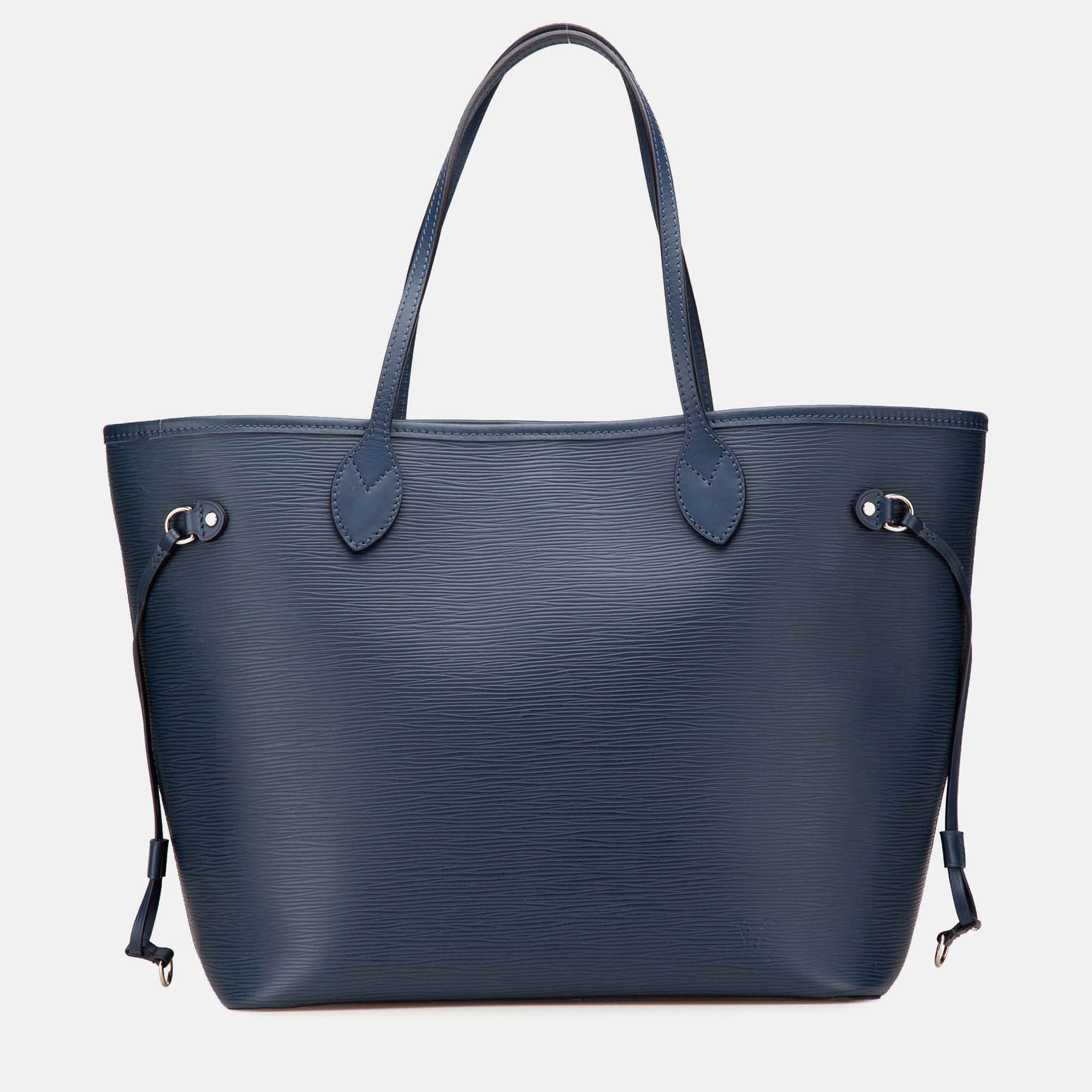 

Louis Vuitton Blue Epi Neverfull MM