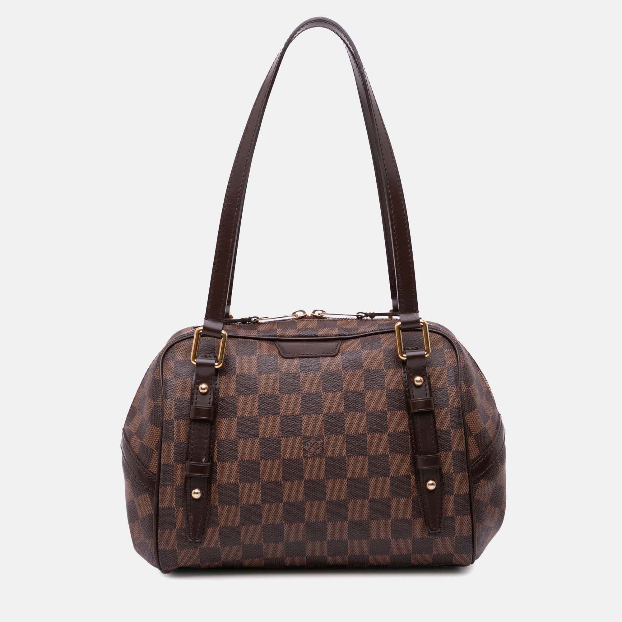 

Louis Vuitton Brown Damier Ebene Rivington PM