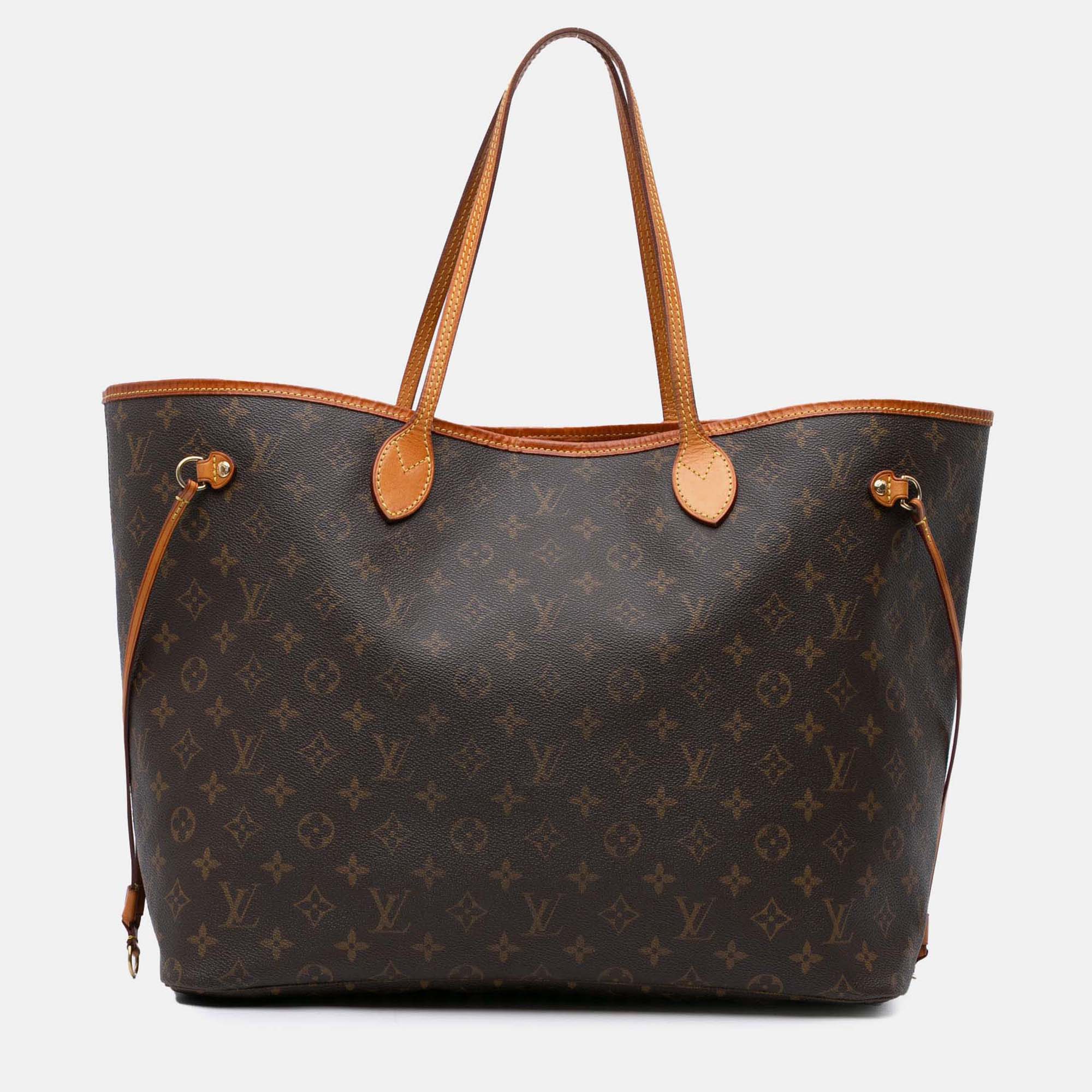 

Louis Vuitton Brown Monogram Neverfull MM