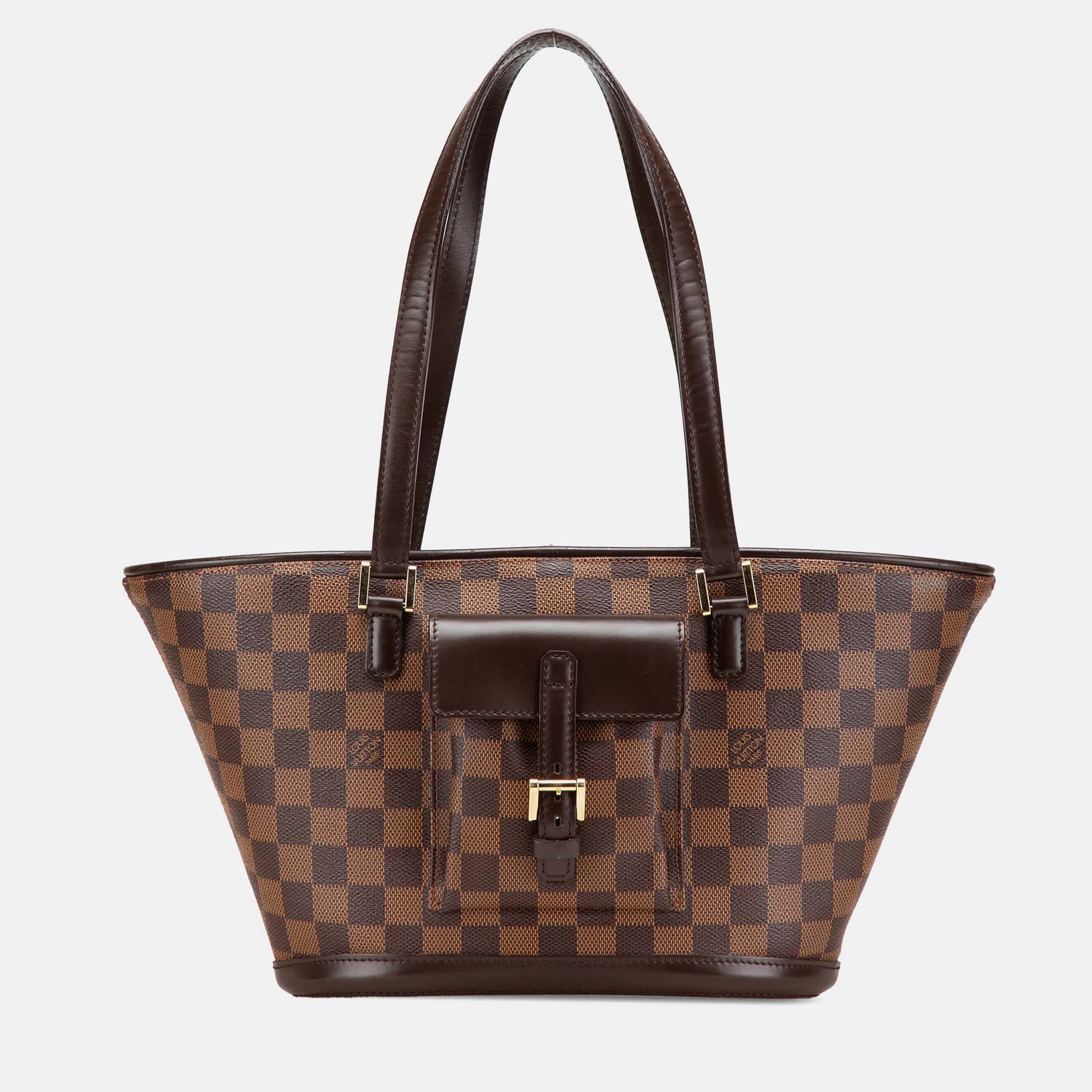 

Louis Vuitton Brown Damier Ebene Manosque PM