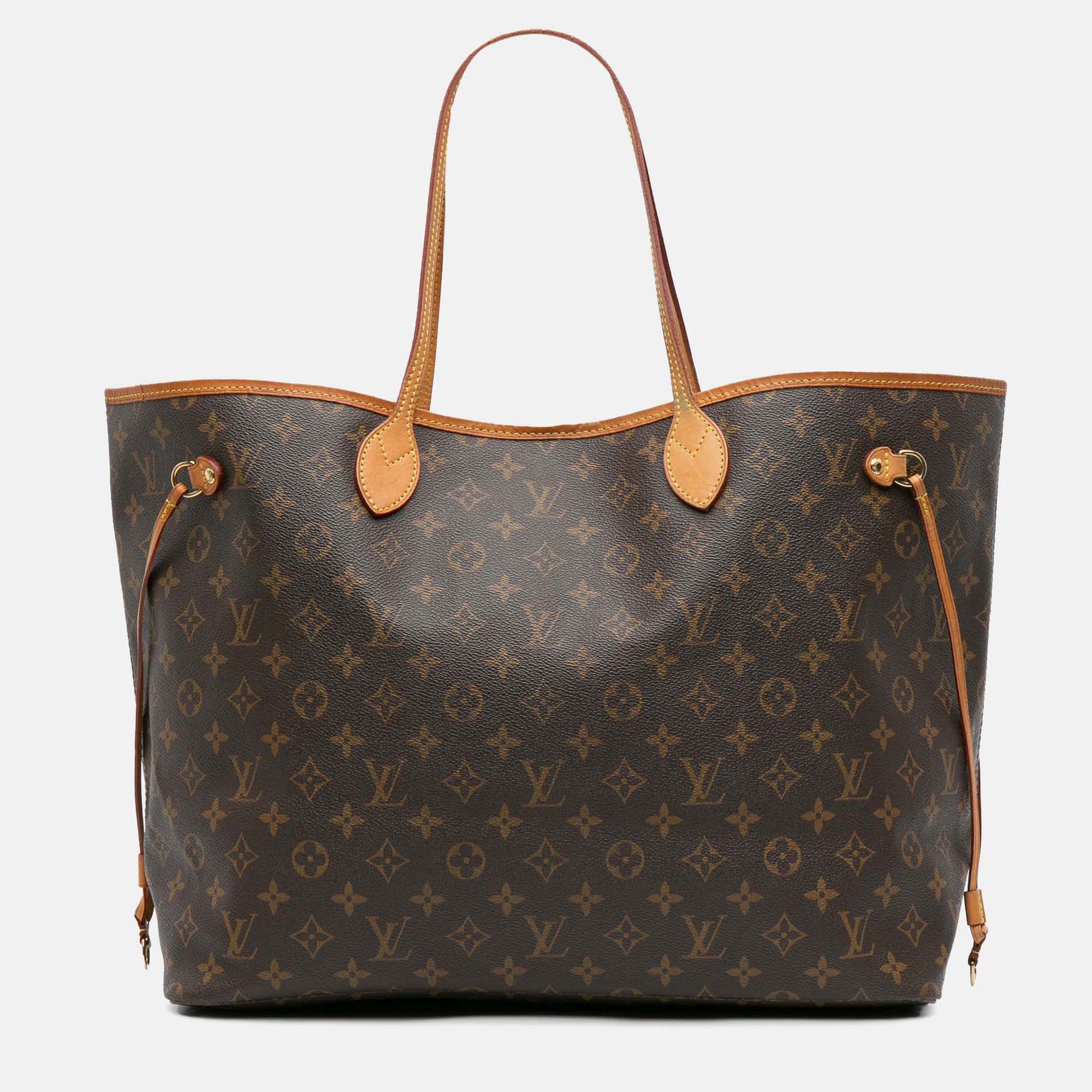 

Louis Vuitton Brown Monogram Neverfull GM