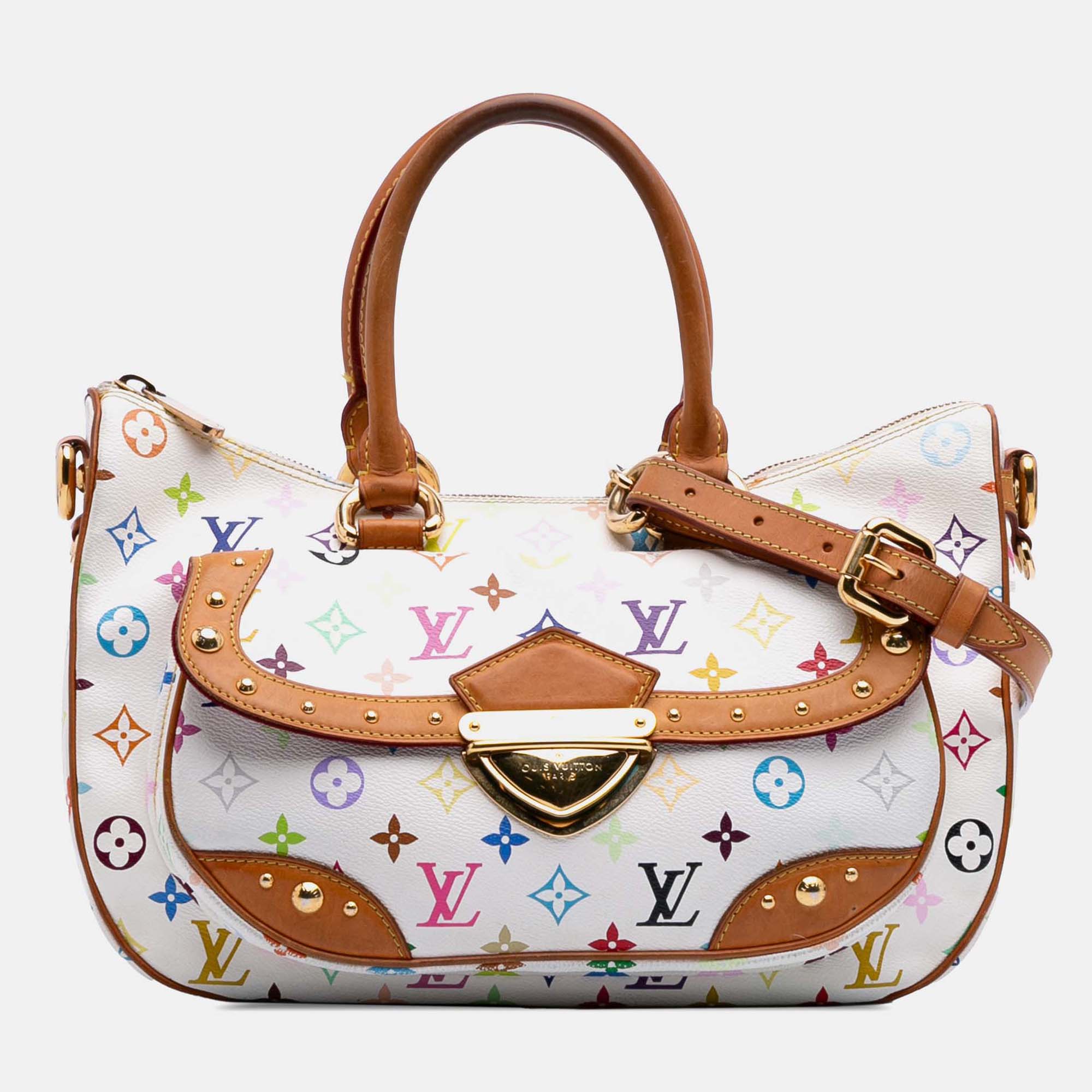 

Louis Vuitton White Monogram Multicolore Rita