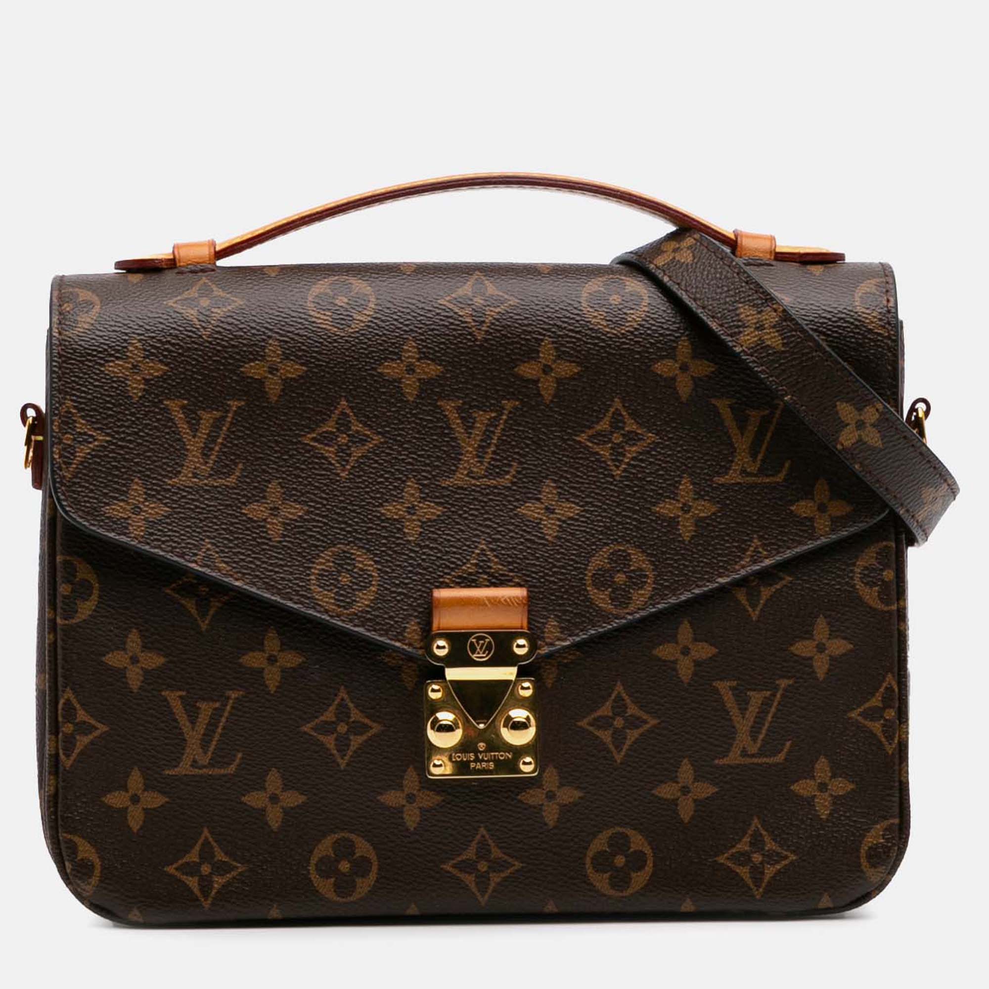 

Louis Vuitton Brown Monogram Pochette Metis