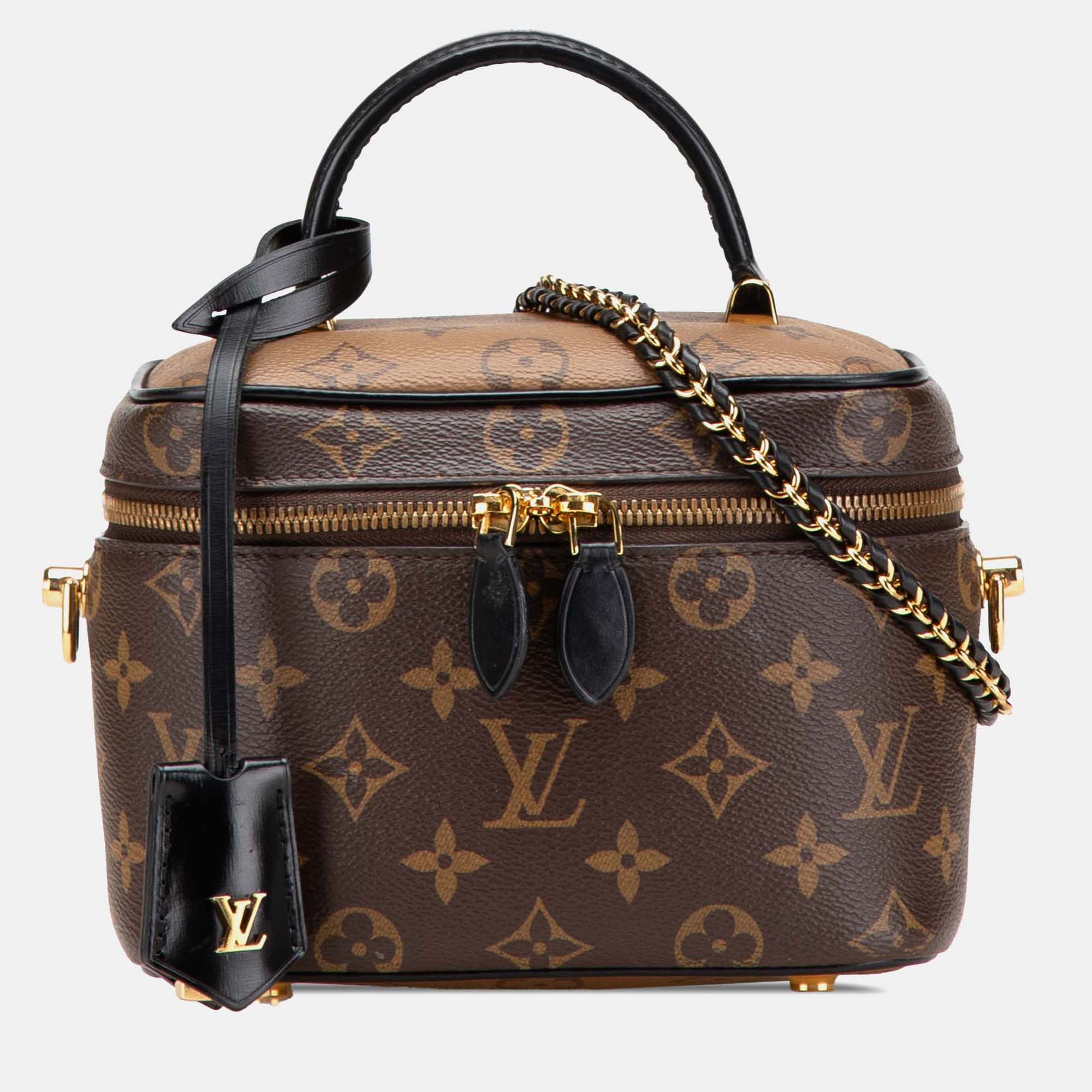 

Louis Vuitton Brown Monogram Reverse Vanity PM