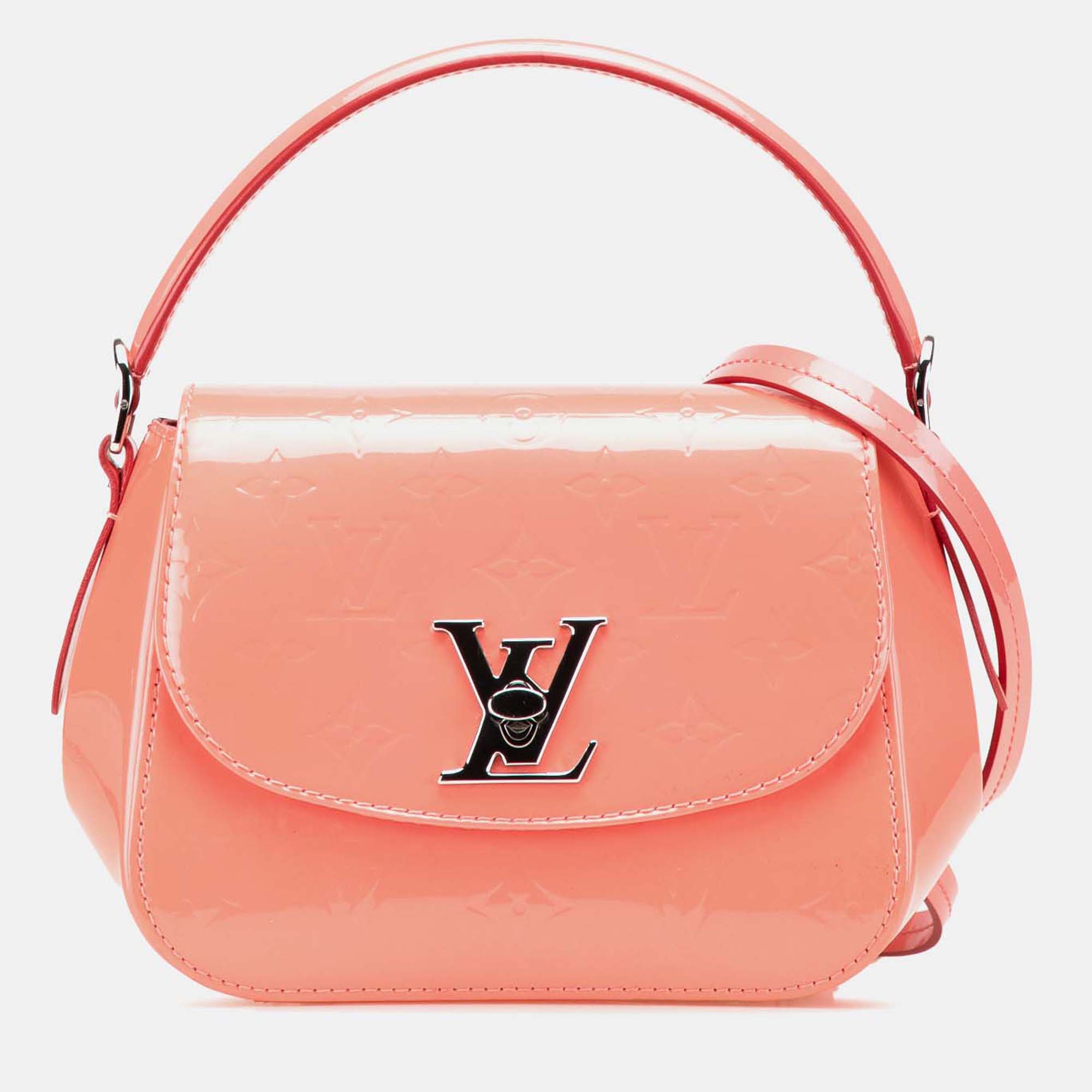 

Louis Vuitton Pink Monogram Vernis Pasadena Handbag