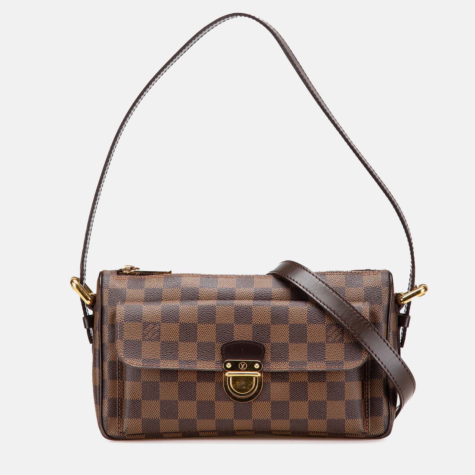 

Louis Vuitton Brown Damier Ebene Ravello GM
