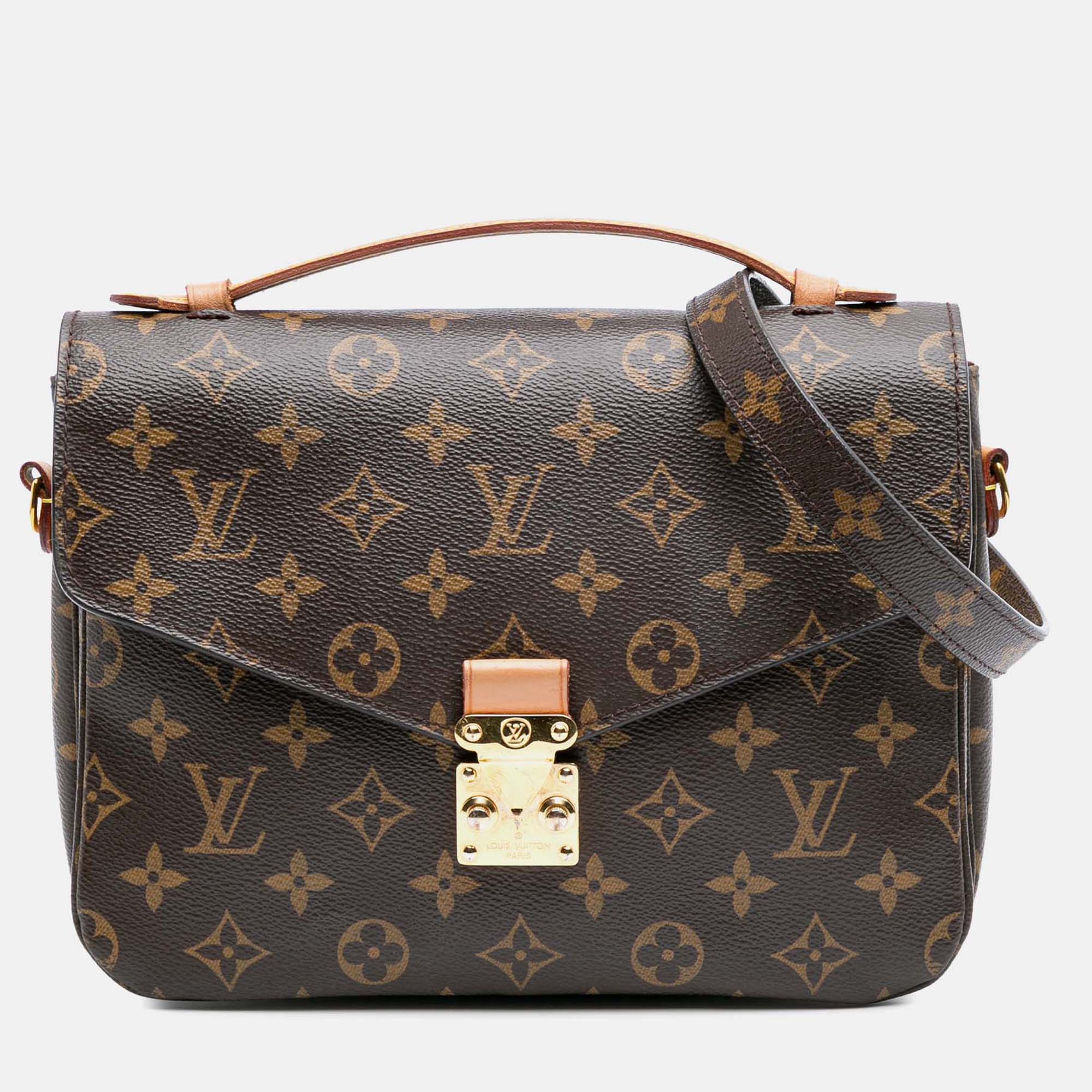 

Louis Vuitton Brown Monogram Pochette Metis