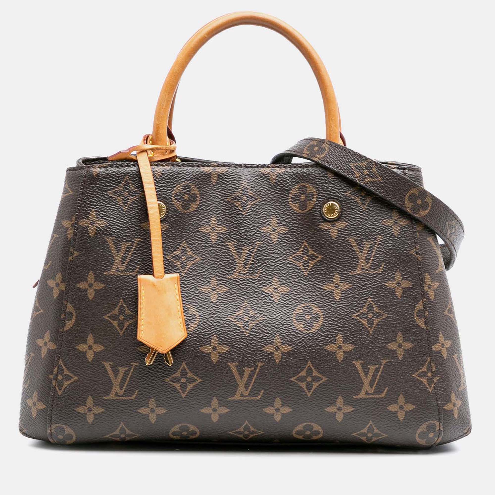 

Louis Vuitton Brown Monogram Montaigne BB