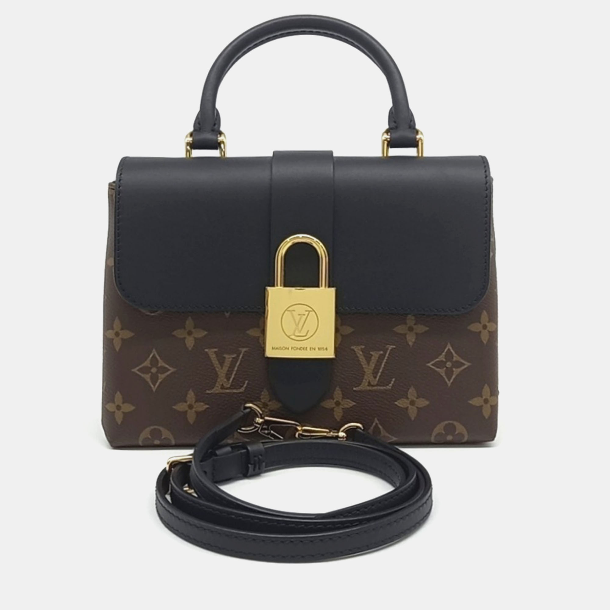 

Louis Vuitton Black Coated Canvas Rocky BB Bag